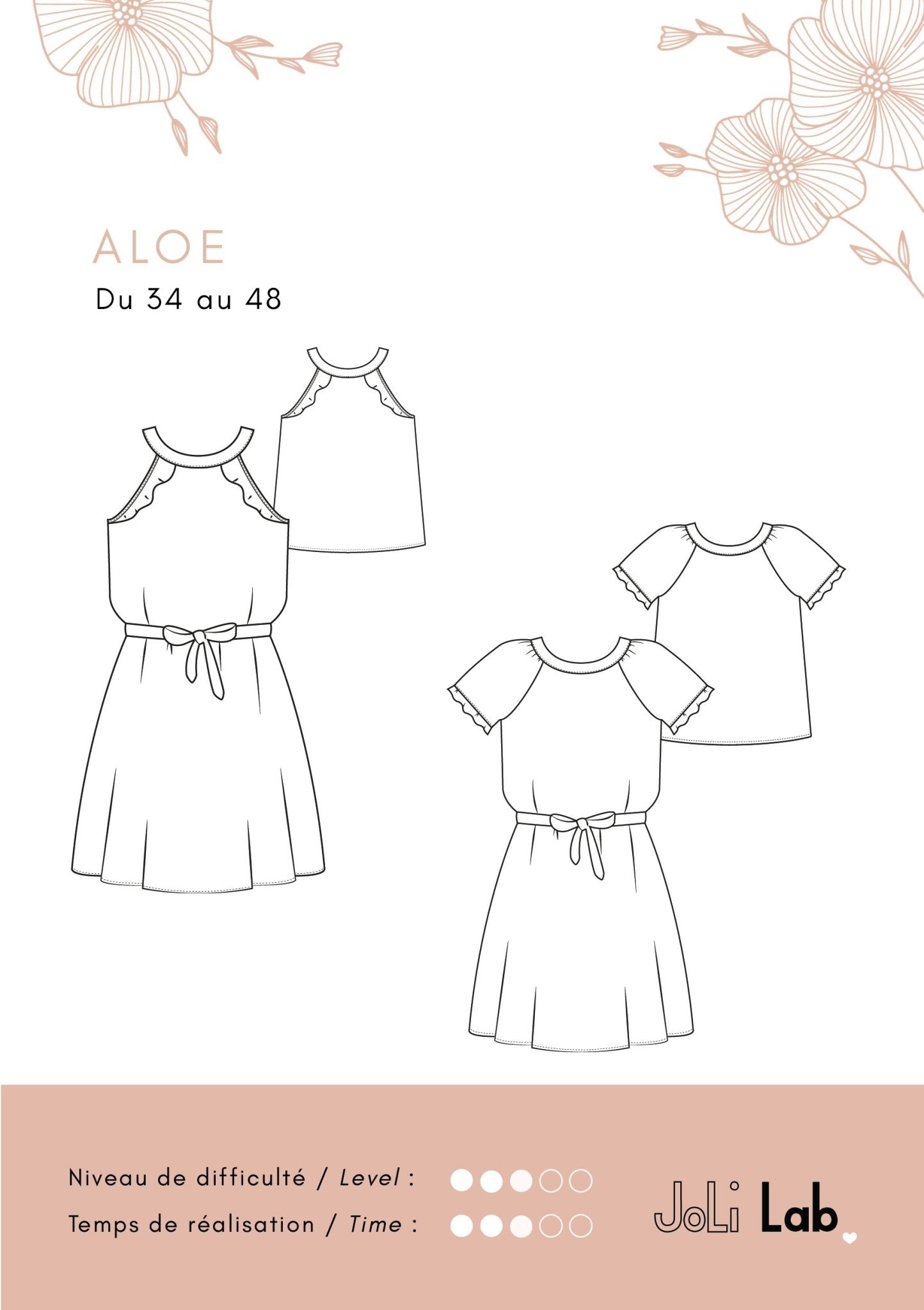 Aloe Dress/Top - pattern PDF or paper - Joli Lab