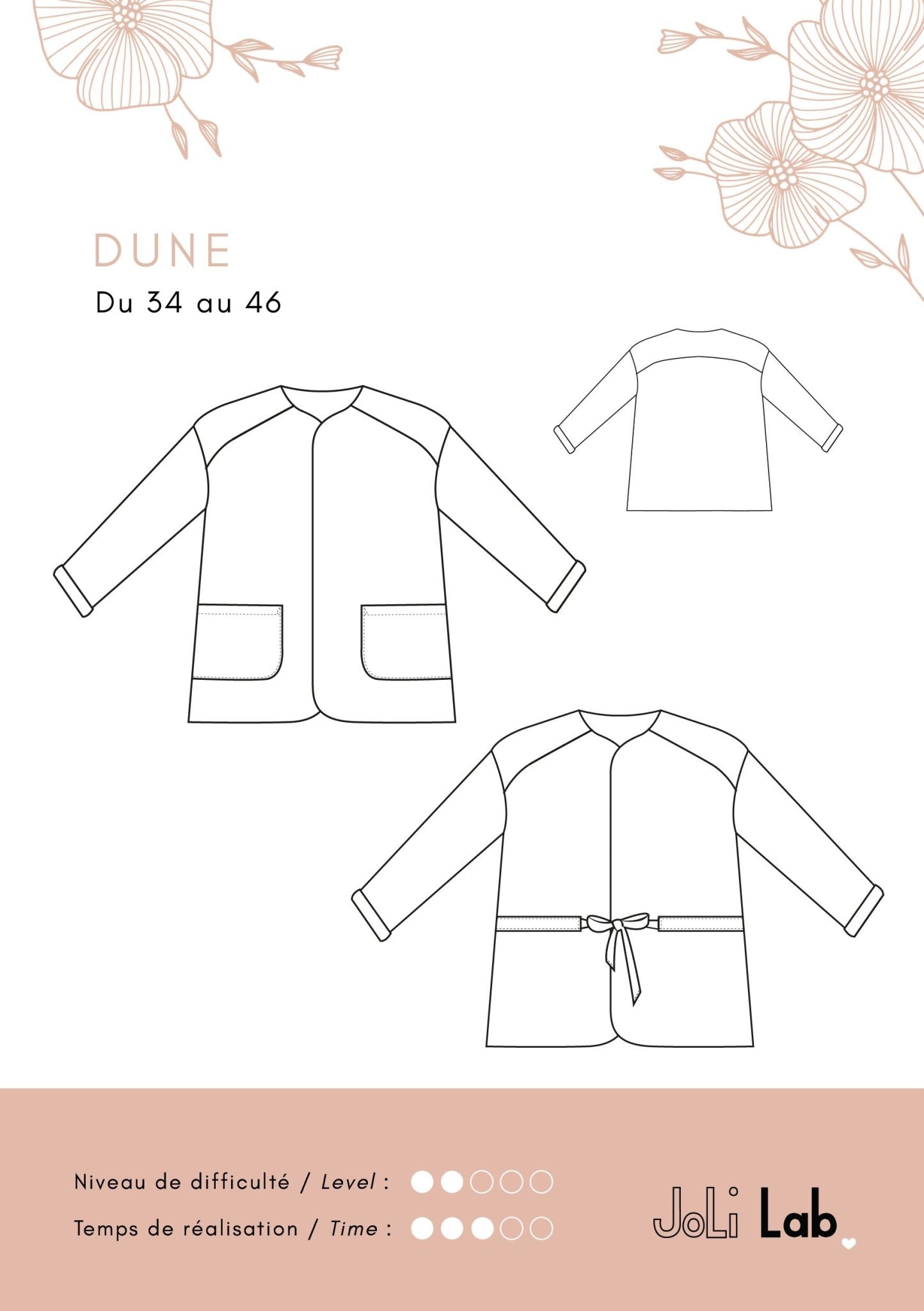 Dune Jacket - pattern PDF or paper - Joli Lab