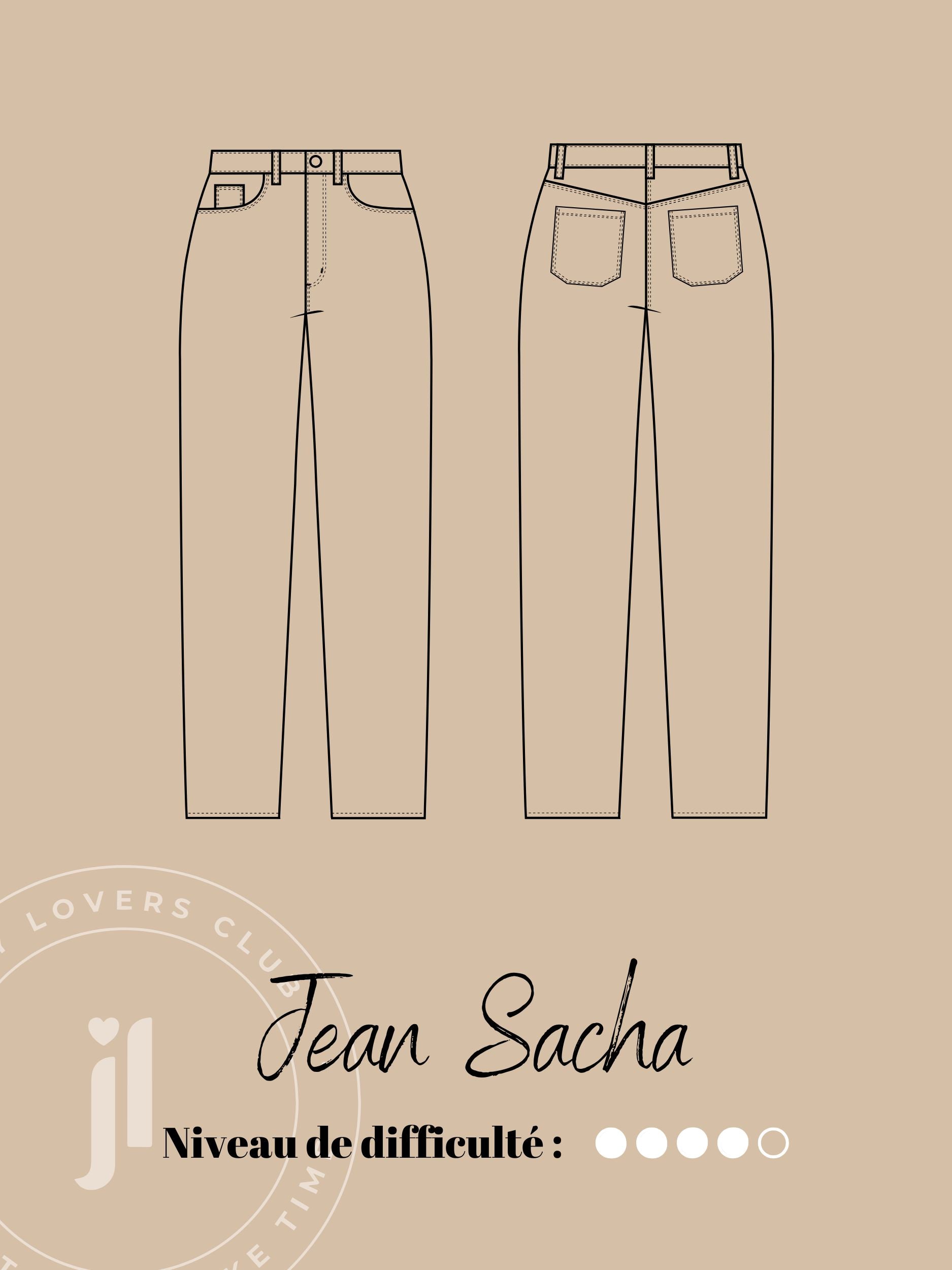 Kit couture jean Sacha rayé olive Joli Lab