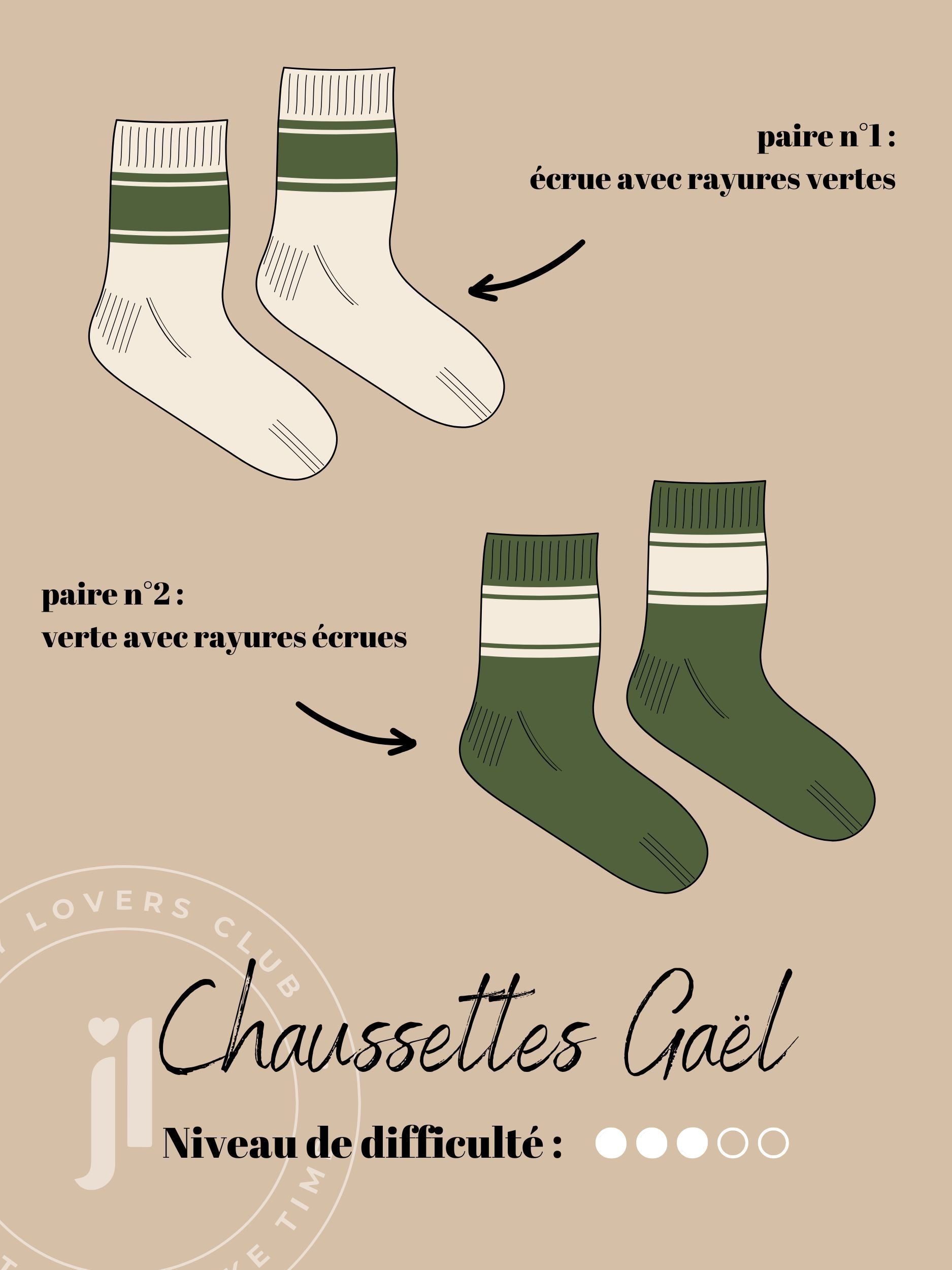 Chaussettes Gaël kit tricot Joli Lab