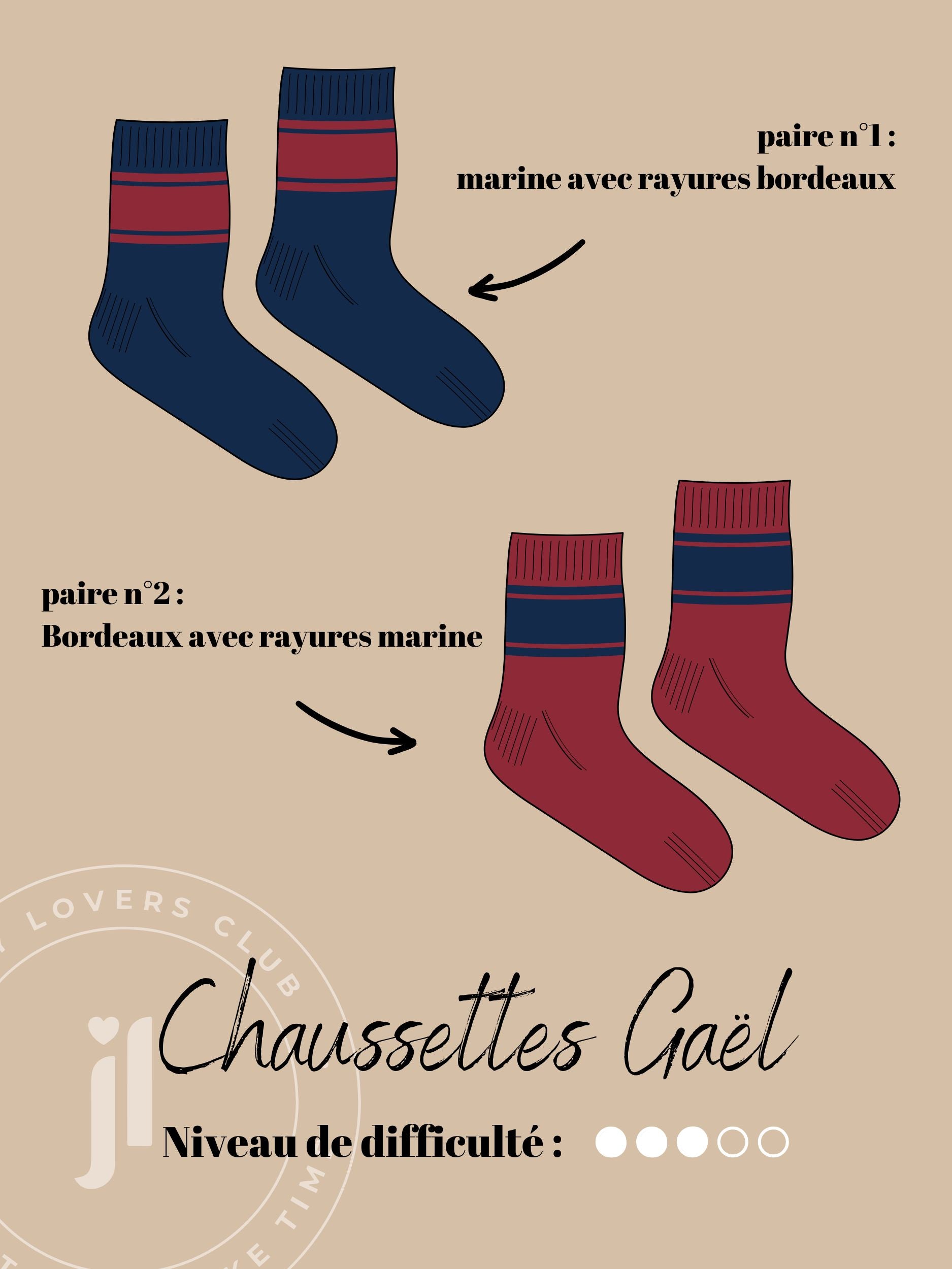 Chaussettes Gaël kit tricot Joli Lab