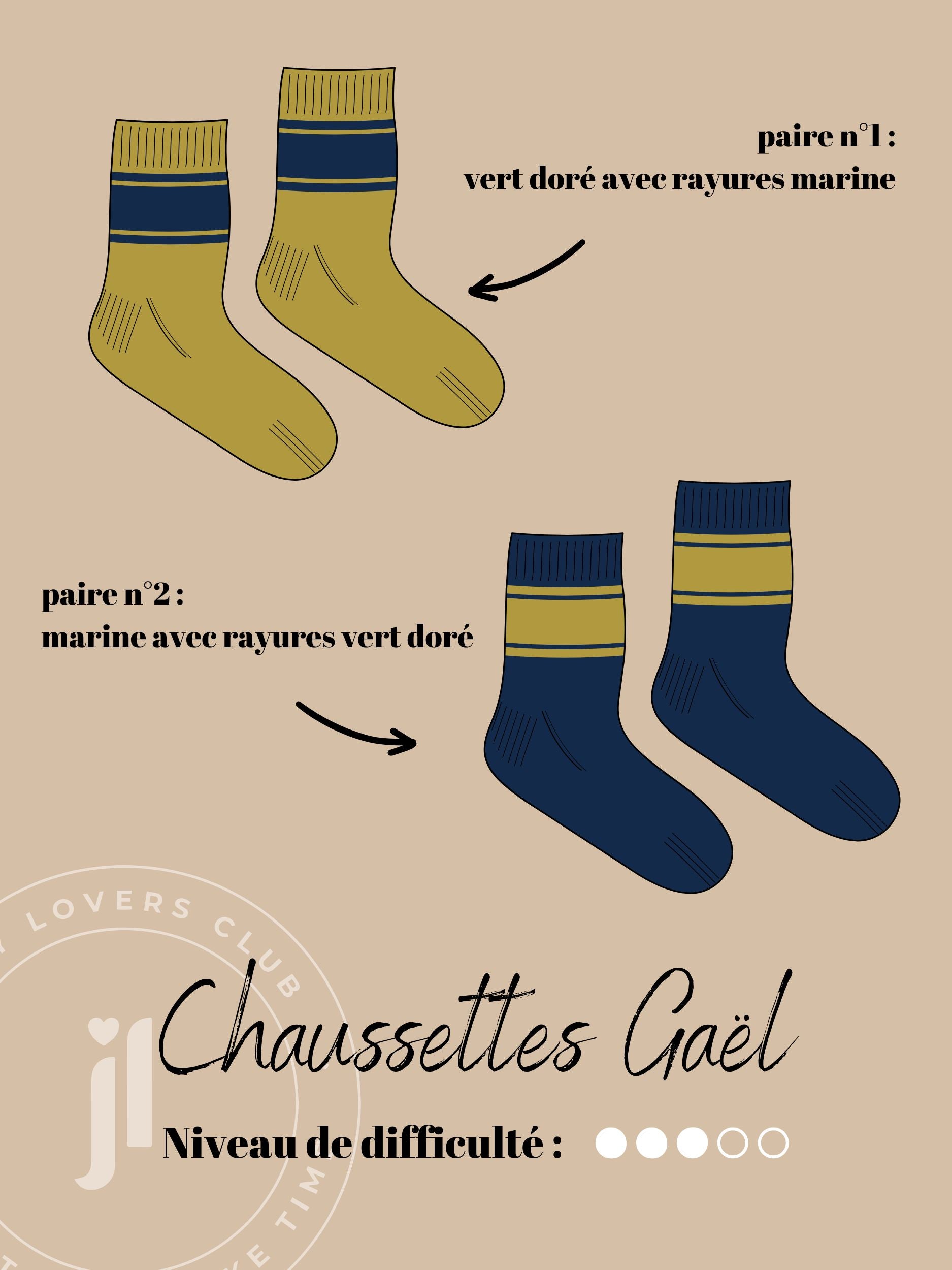 Chaussettes Gaël kit tricot Joli Lab