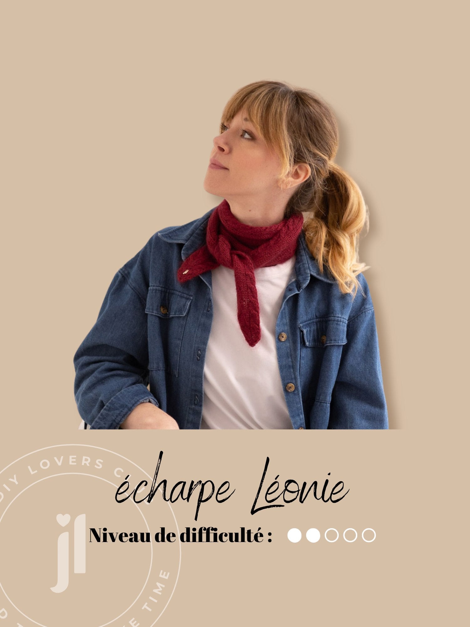 Kit tricot écharpe Léonie Joli Lab