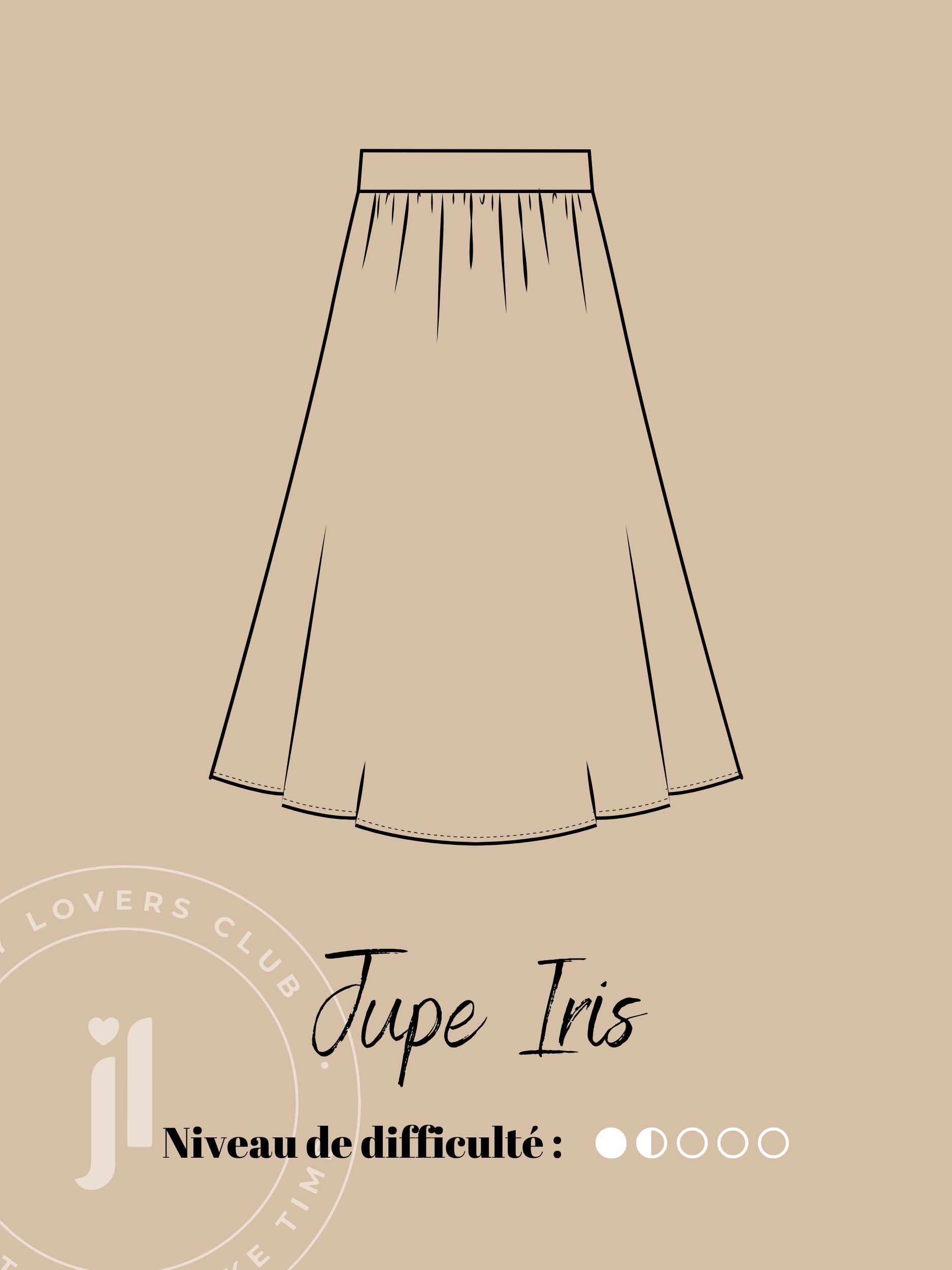 Kit couture Jupe Iris rayée Joli Lab