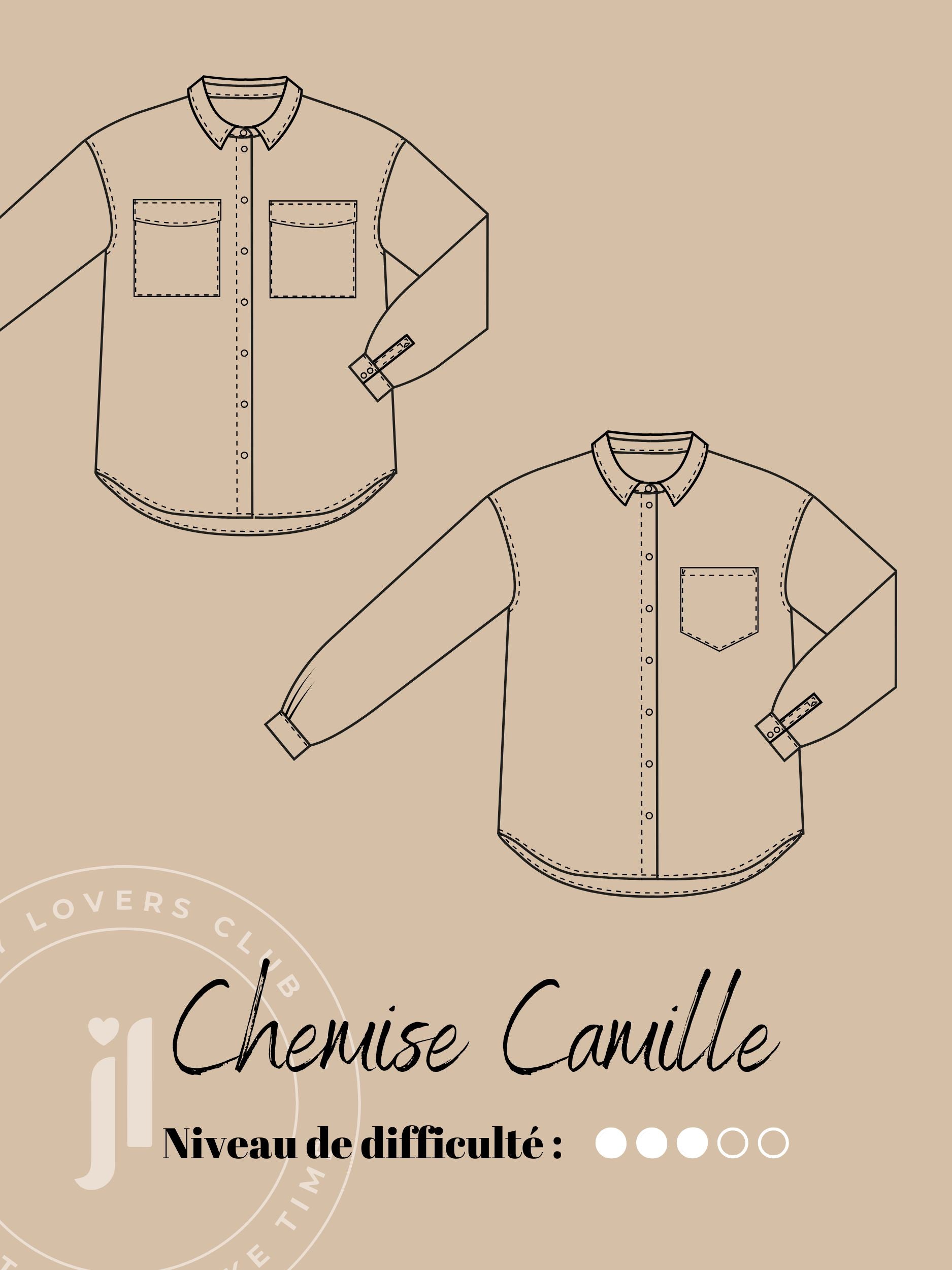 Chemise Camille rayée kit couture Joli Lab