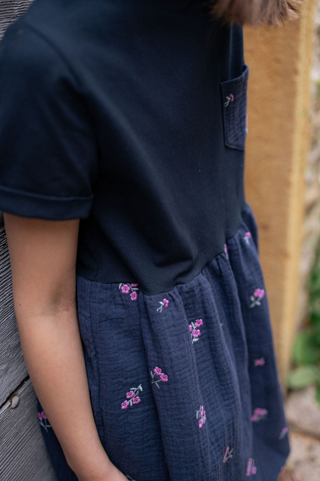 Robe brad mini bi-matière kit couture Joli Lab