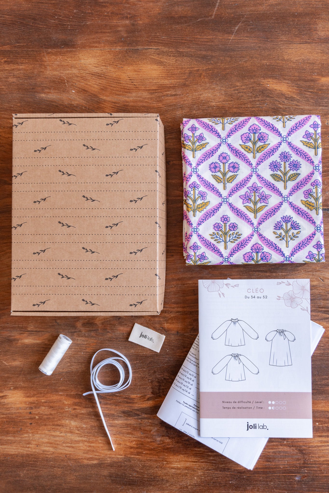 Blouse Cléo kit couture Joli Lab