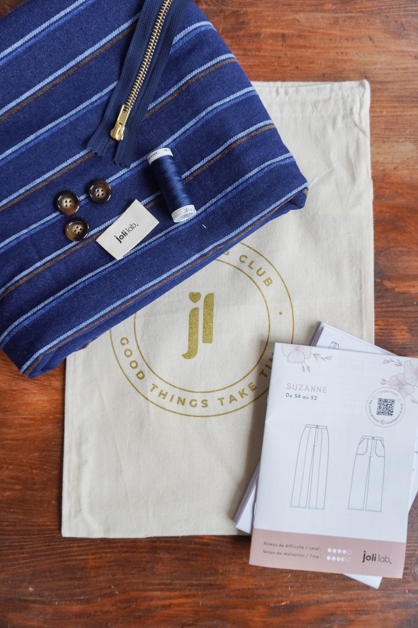 Pantalon Suzanne kit couture Joli Lab