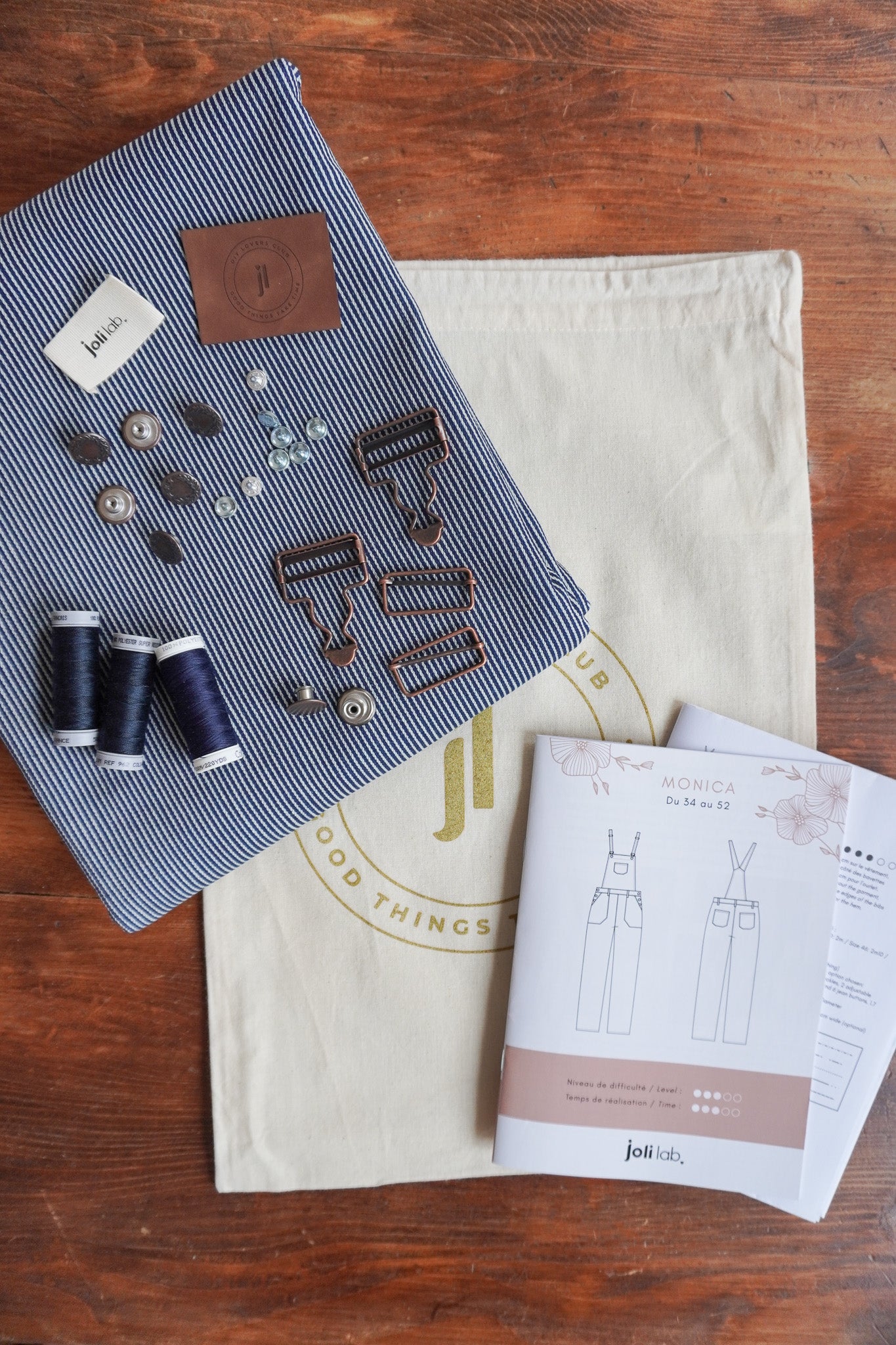 Salopette Monica kit couture Joli Lab