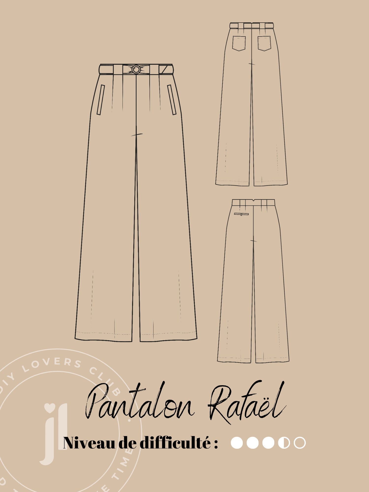 Pantalon Rafaël patron de couture Joli Lab