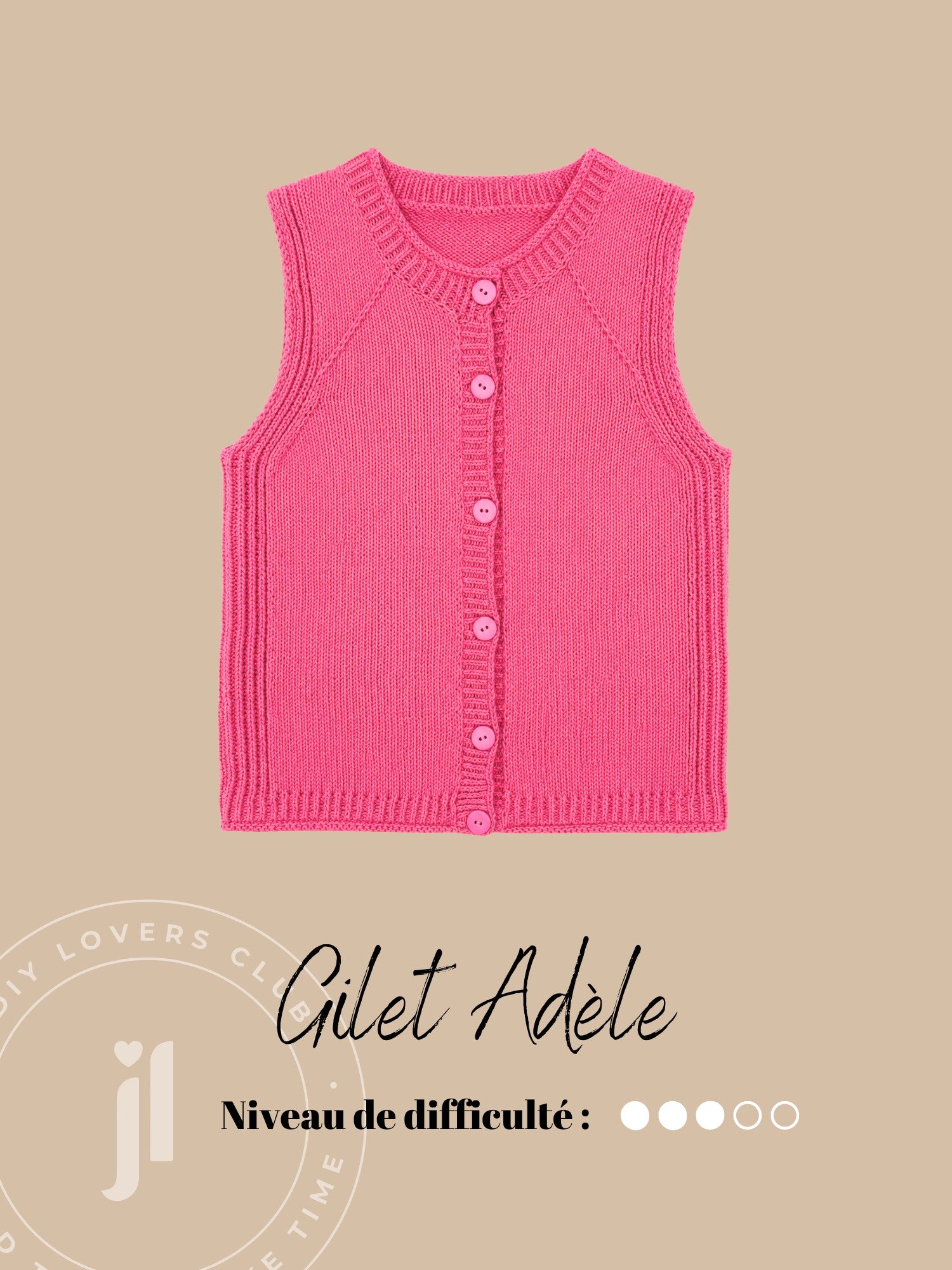 Gilet Adèle patron tricot Joli Lab