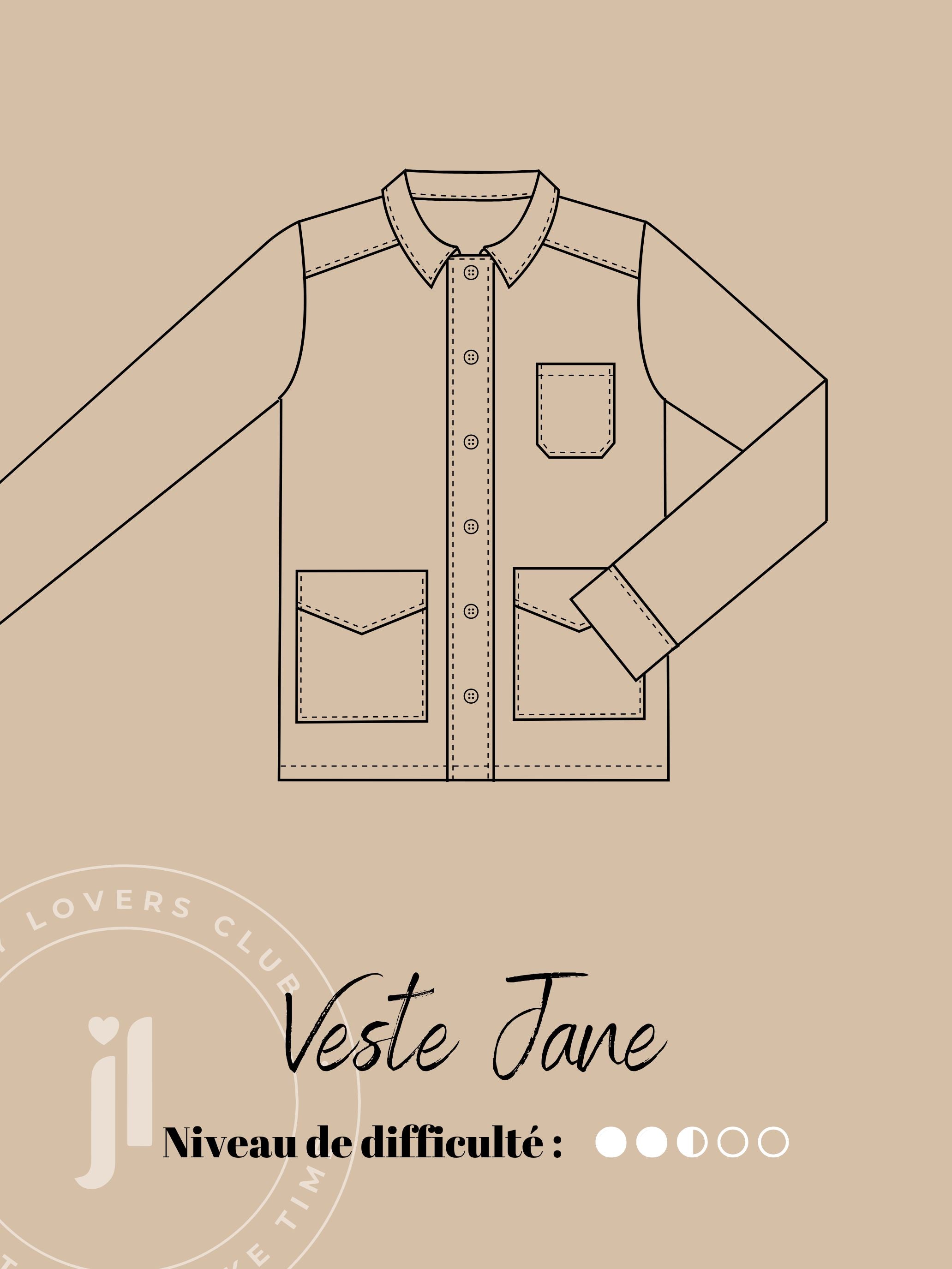 Kit couture veste Jane denim rayé Joli Lab