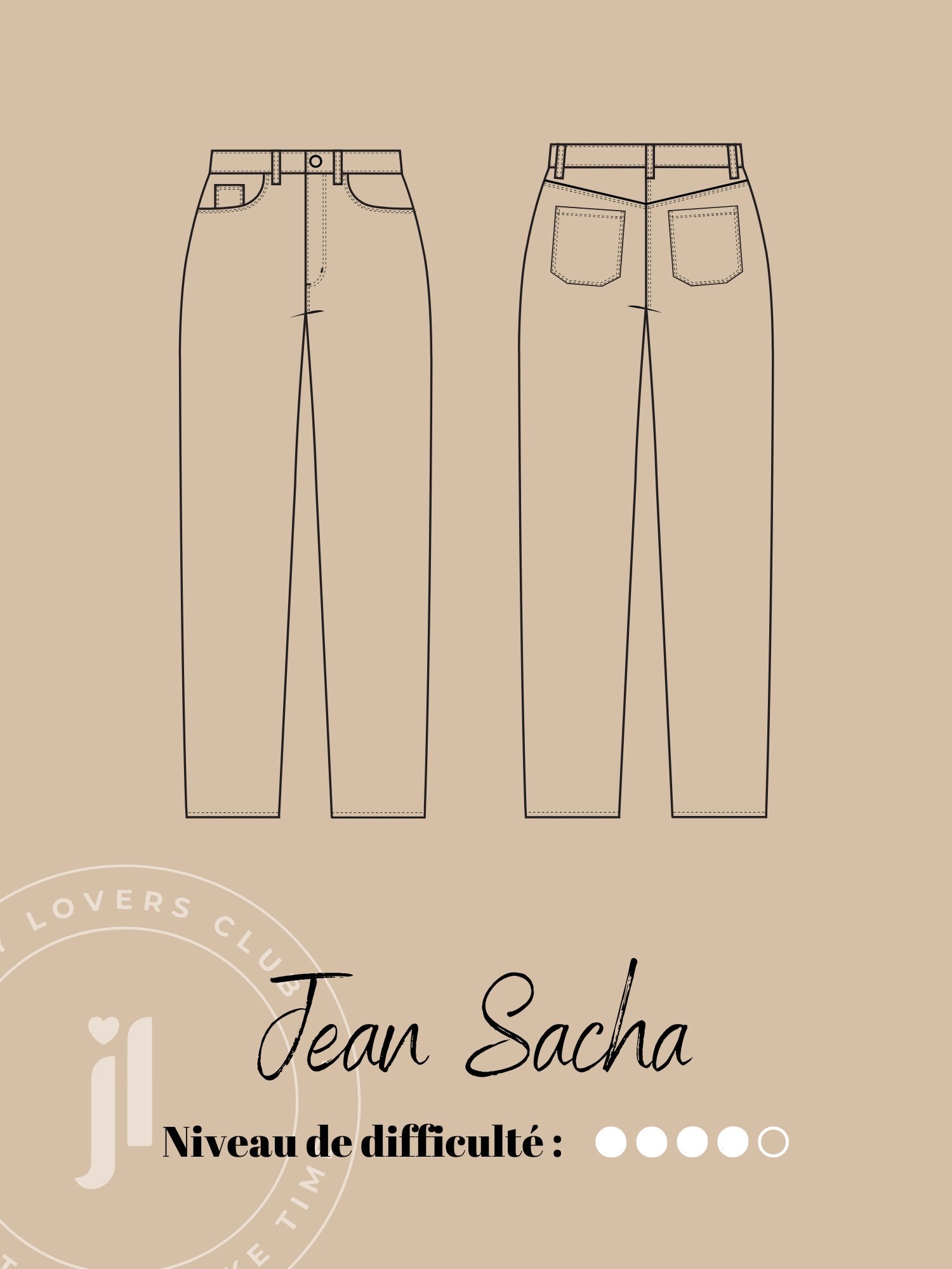 Jean Sacha patron de couture Sewing Lab Joli Lab