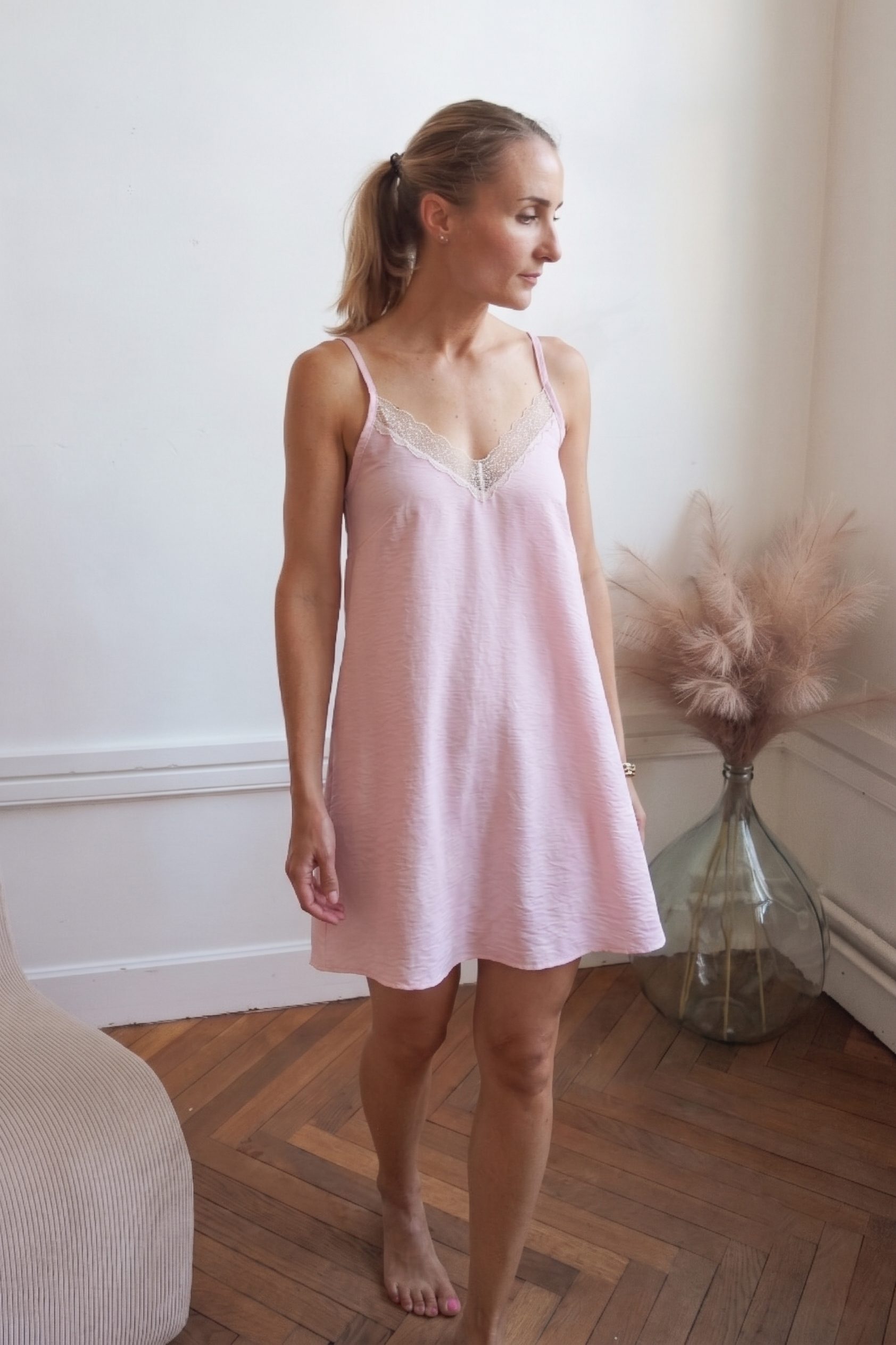 Pyjama Luna kit couture Joli Lab coloris rose pâle