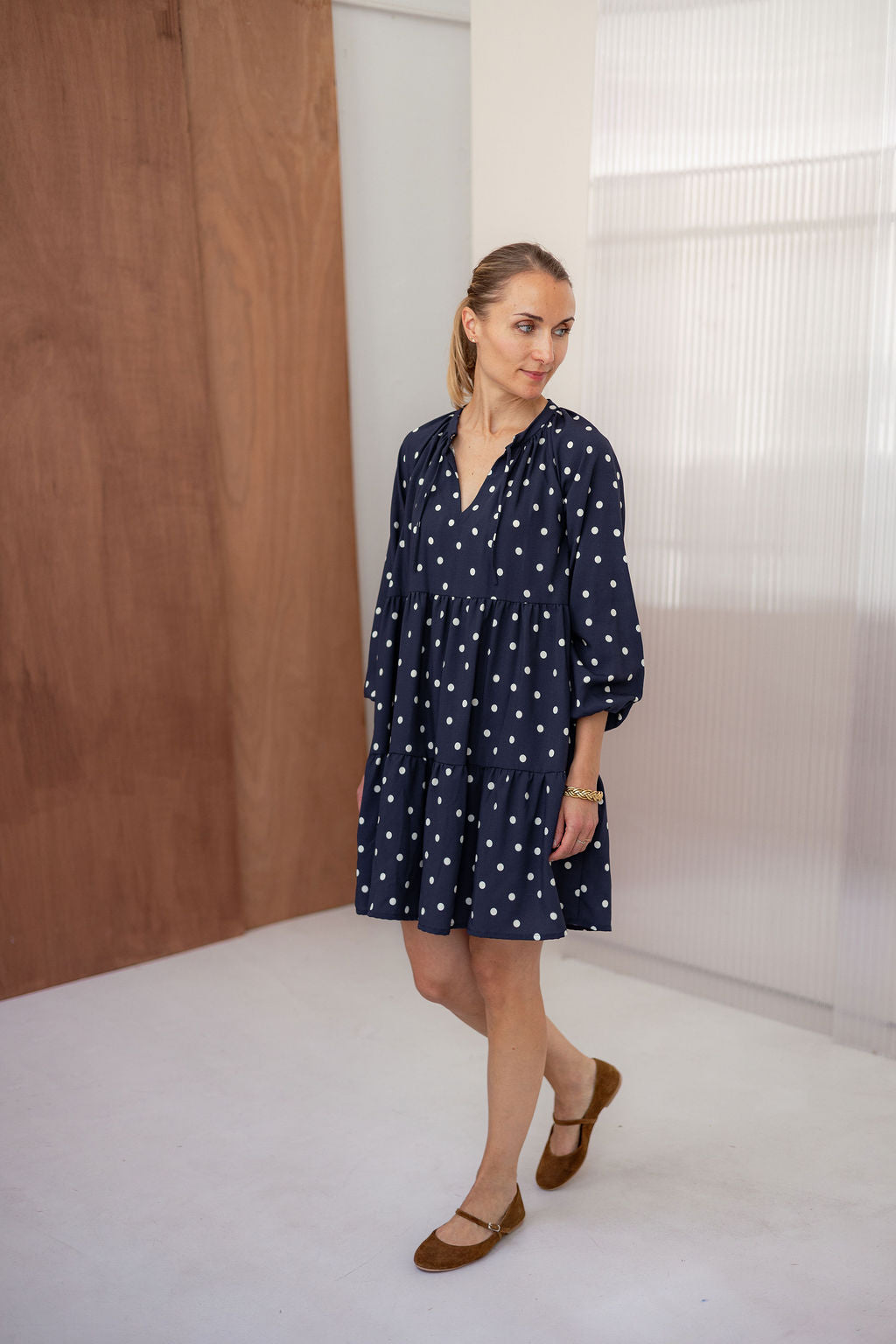 Robe Esmée à pois - kit couture Joli Lab