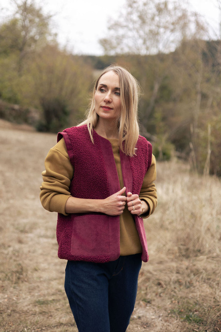 Joli Kit Couture - Veste Thelma lie de vin - Joli Lab