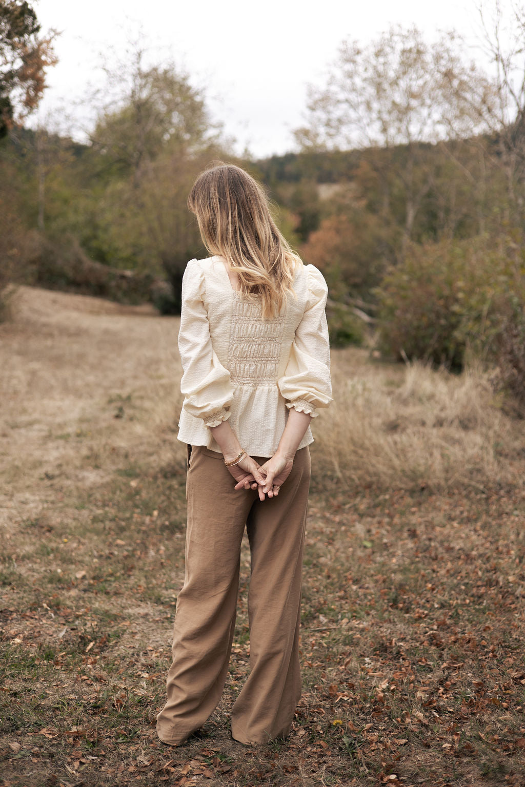 Joli Kit Couture - Blouse Charlotte seerzucker écru