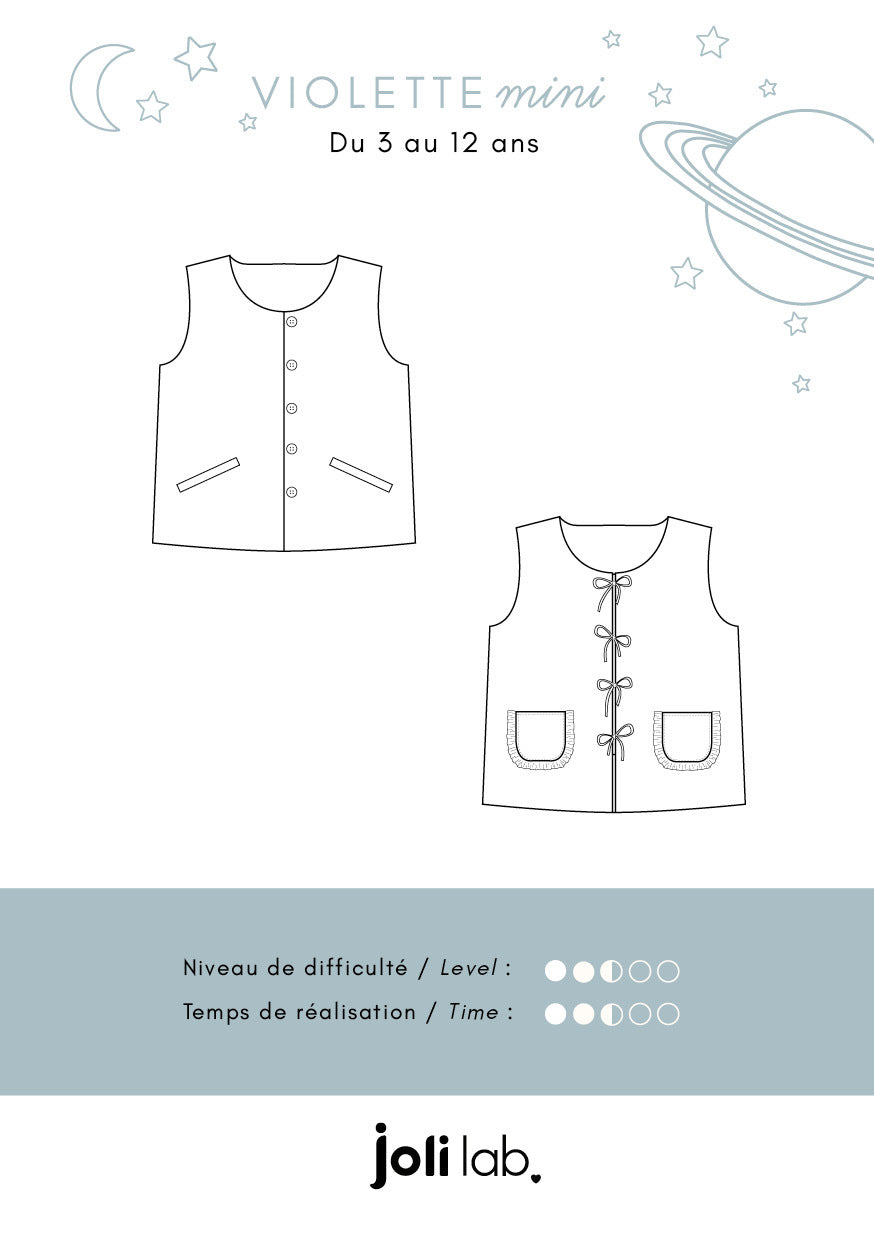 Violette mini patron de couture Joli Lab