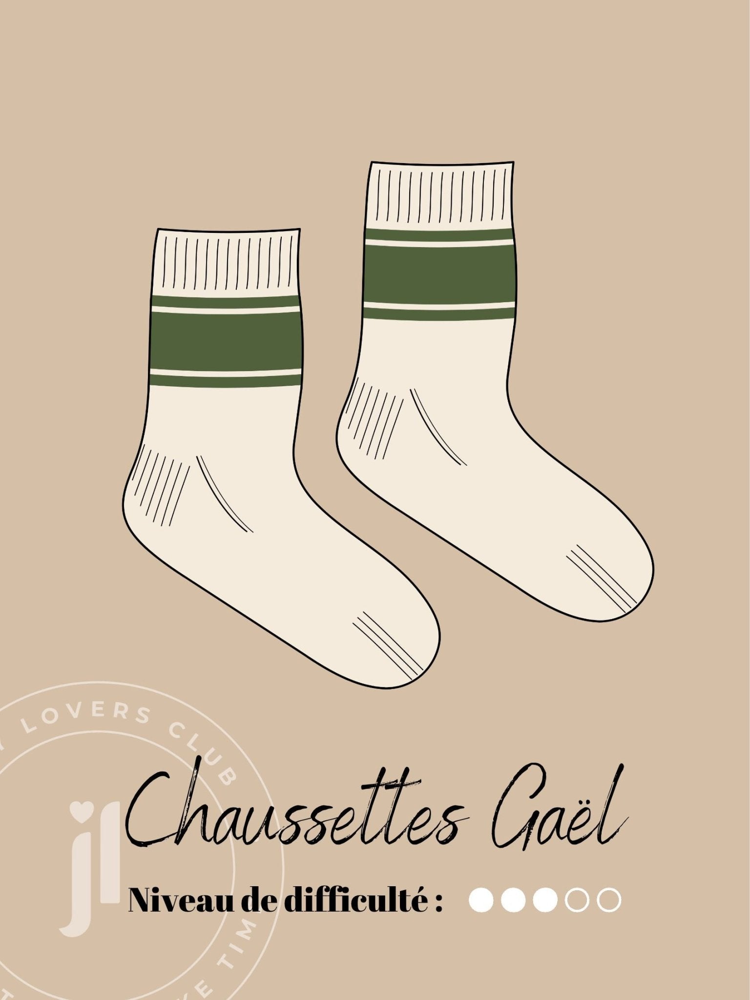 Chaussettes Gaël - Patron Tricot PDF - Joli Lab