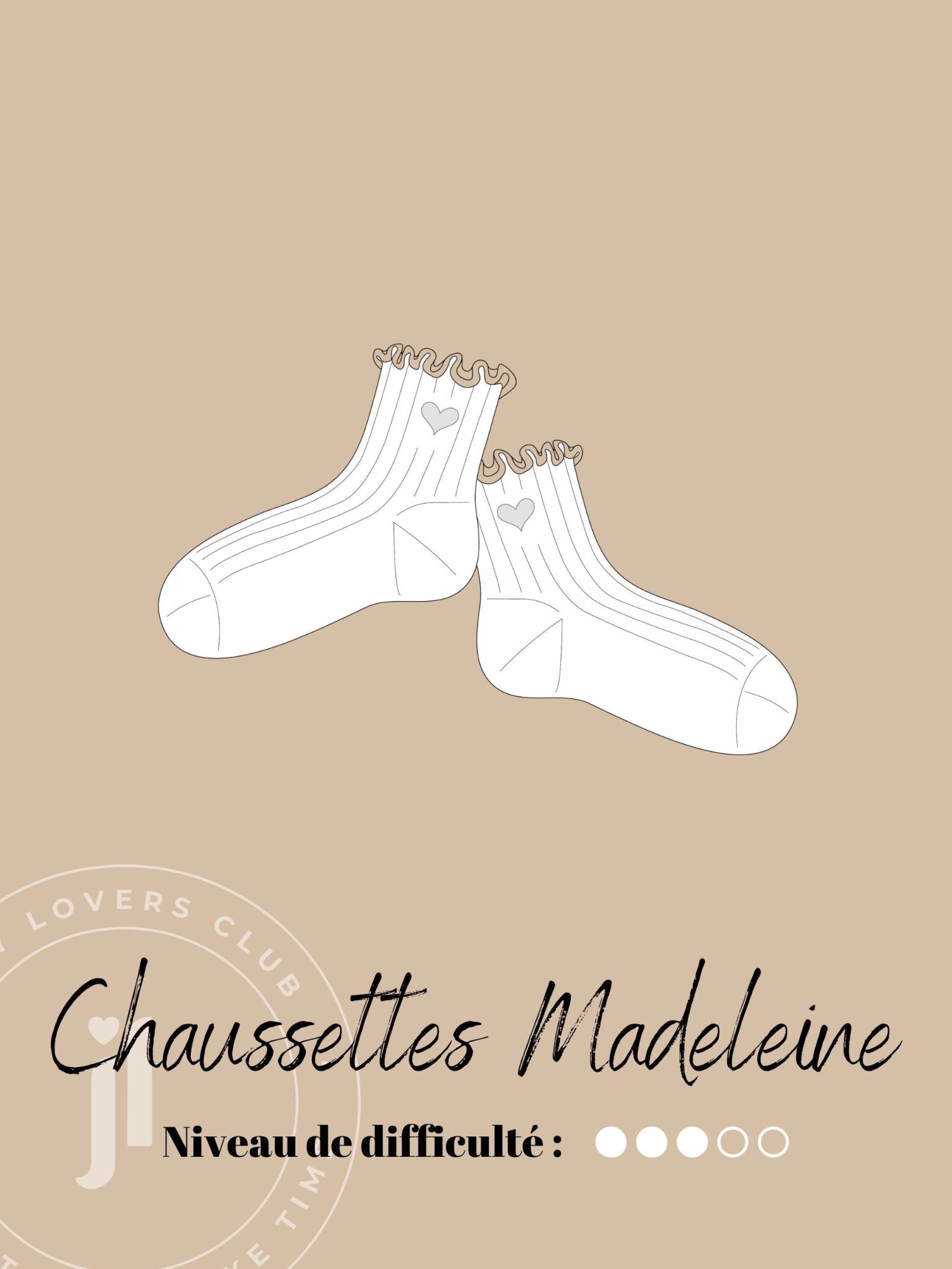 Chaussettes Madeleine - Patron Tricot PDF - Joli Lab