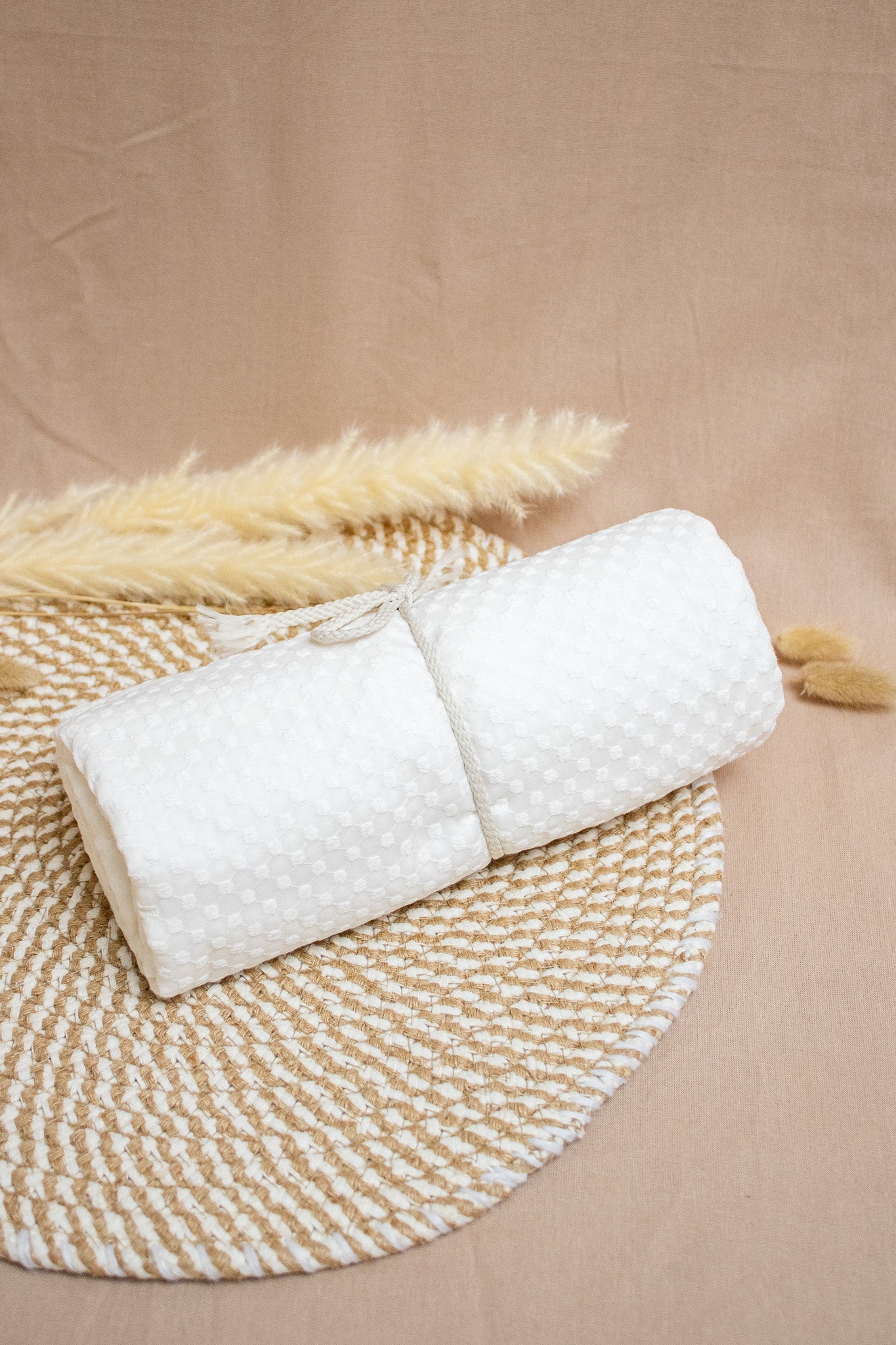 Coupons coton brodé - Coloris blanc cassé - Joli Lab