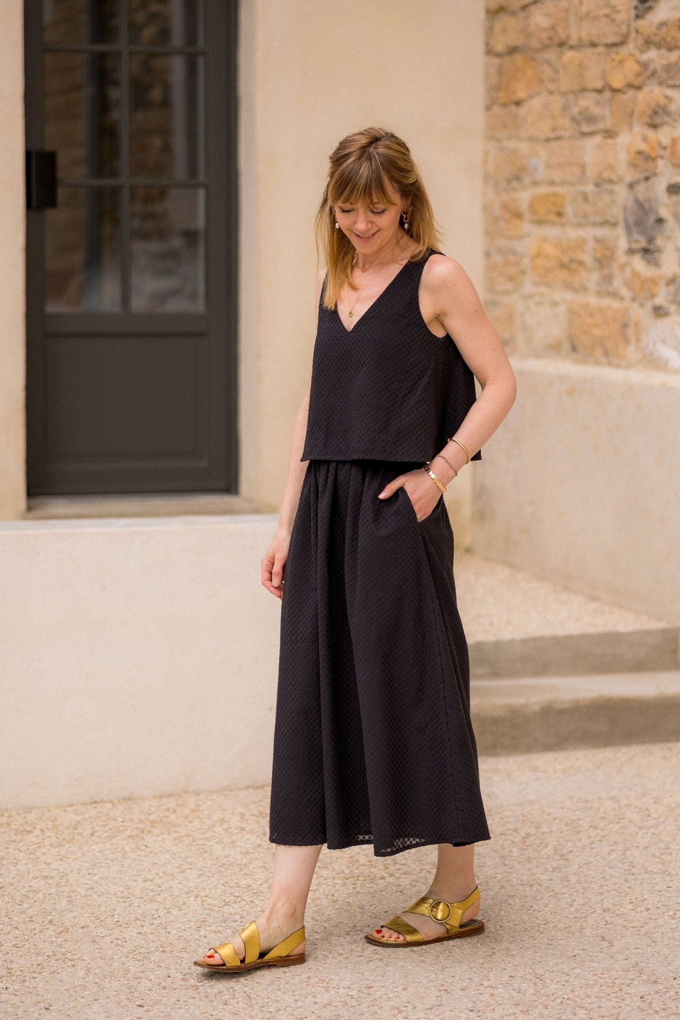 Coupons coton brodé - Coloris noir - Joli Lab