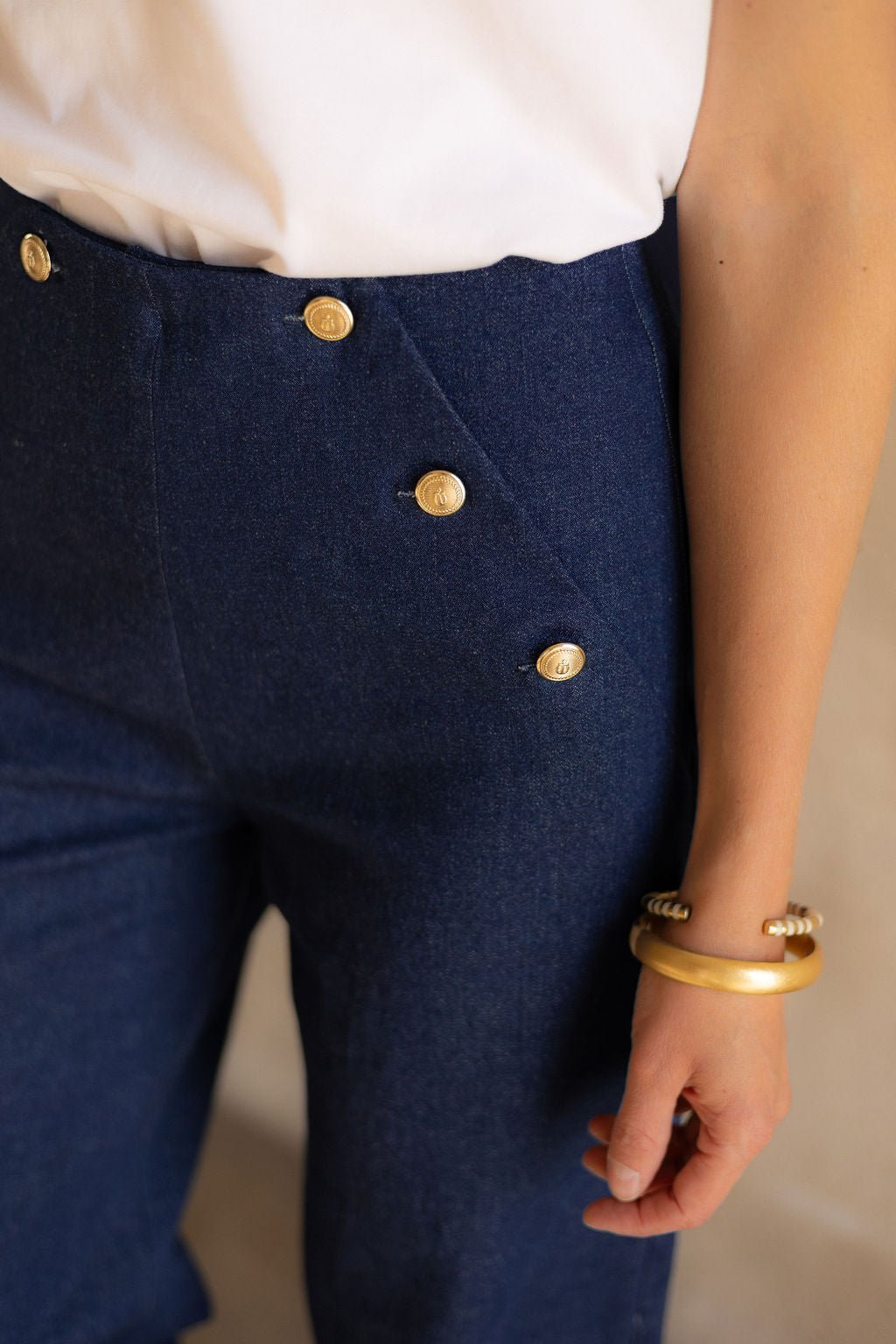 Coupons denim stretch - bleu foncé - Joli Lab