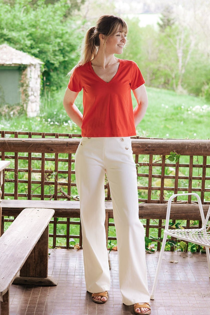 Coupons denim stretch - Coloris écru - Joli Lab
