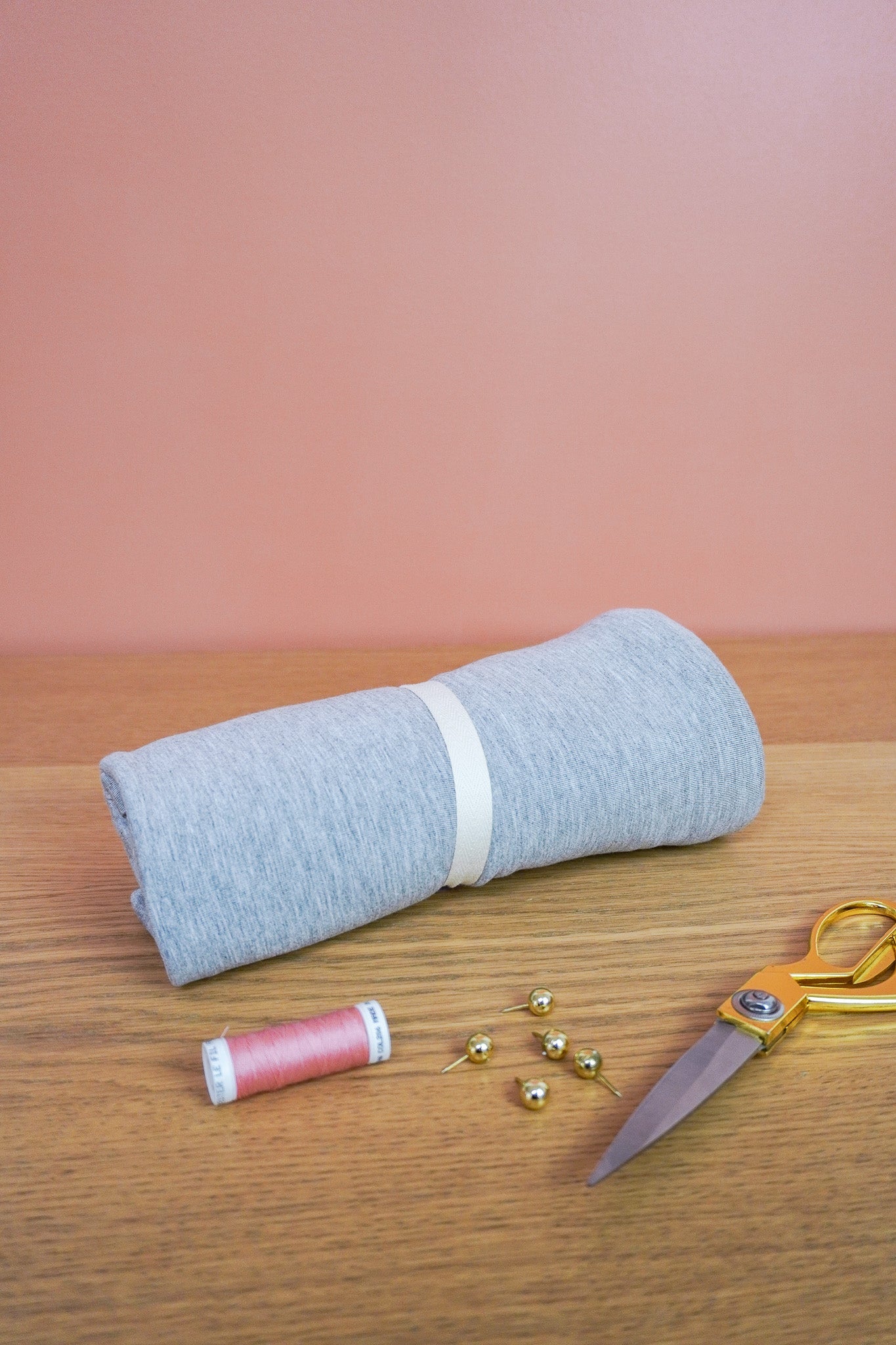 Coupons jersey de bambou - coloris gris chiné - Joli Lab