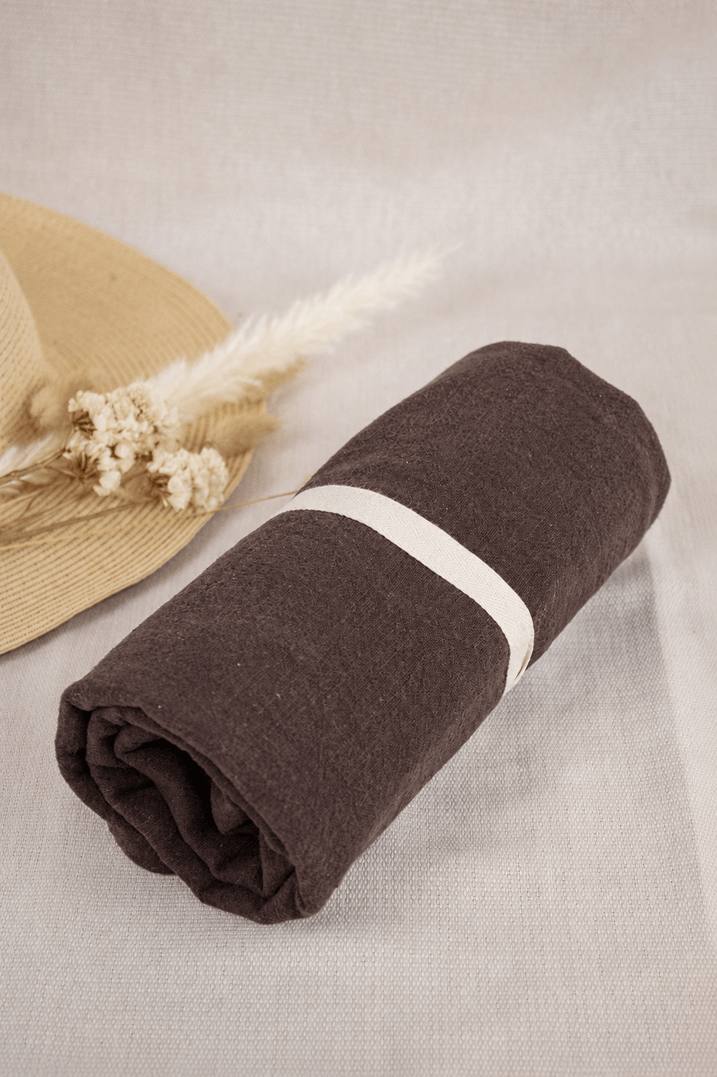 Coupons lin/coton - coloris chocolat - Joli Lab