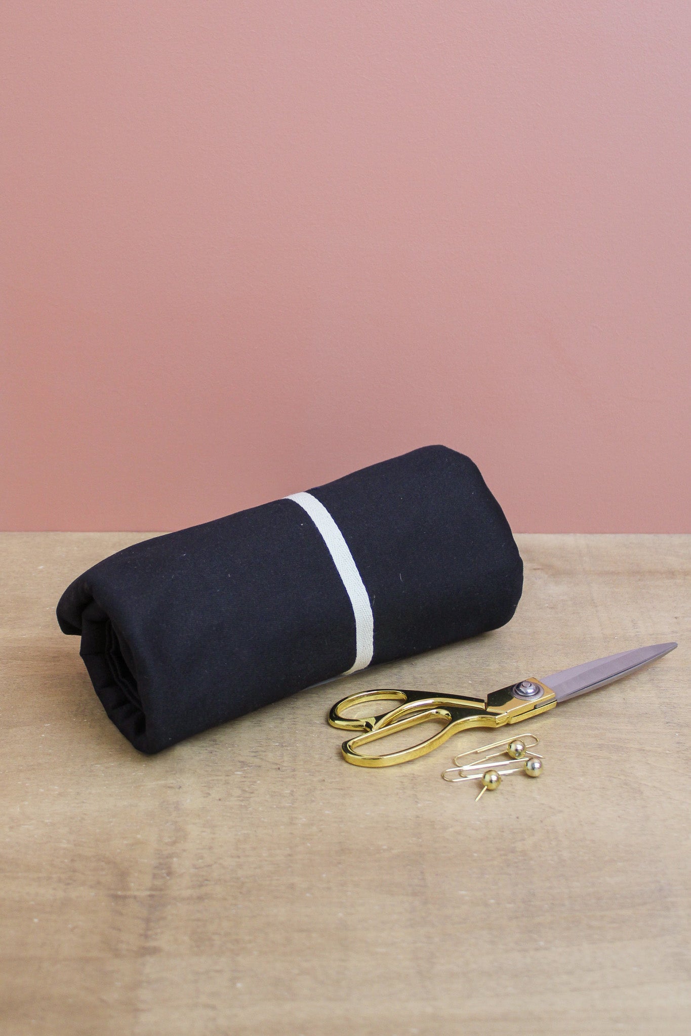 Coupons twill de coton - coloris noir - Joli Lab