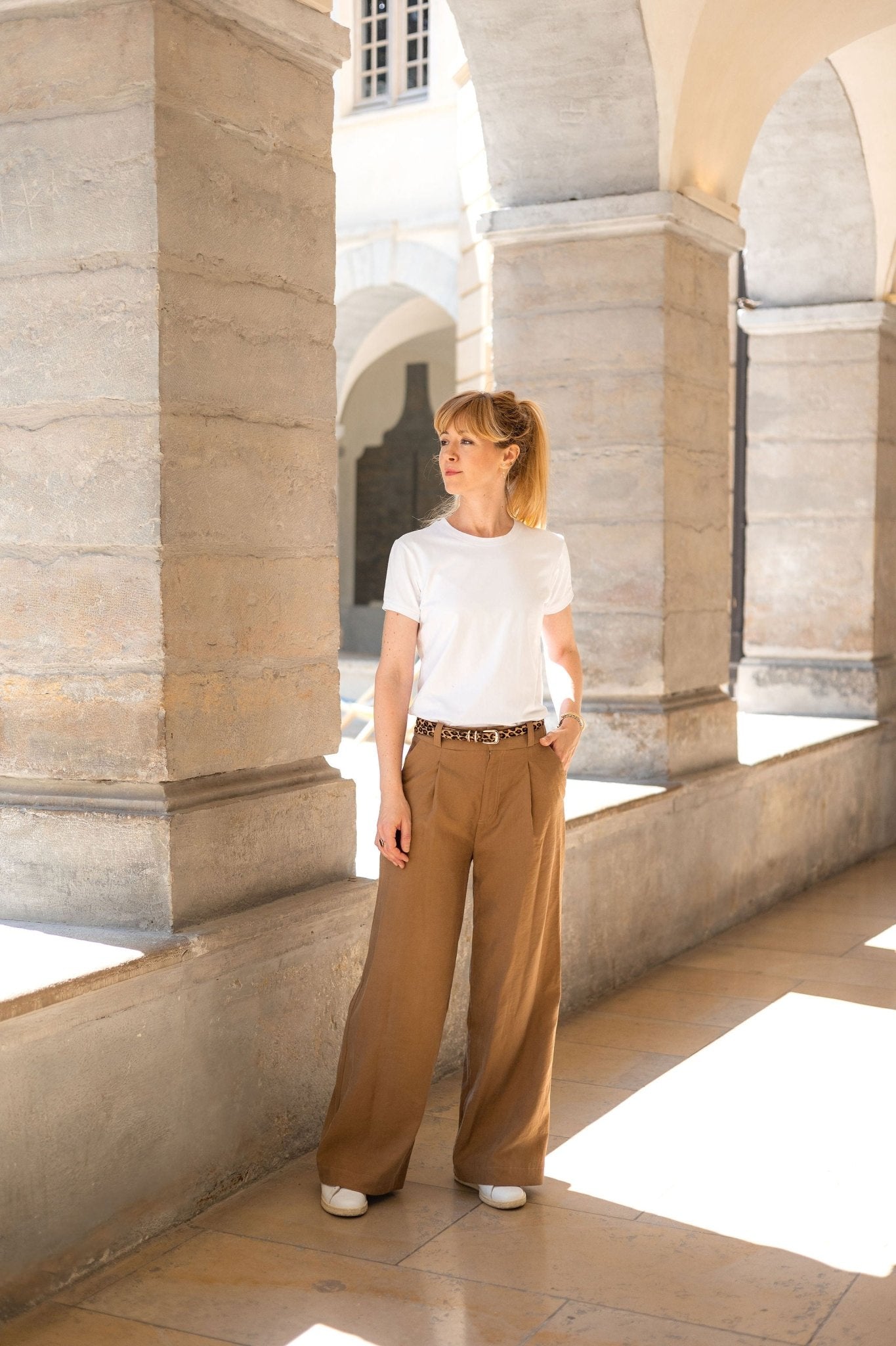 Coupons viscose peau de pêche - coloris cappuccino - Joli Lab