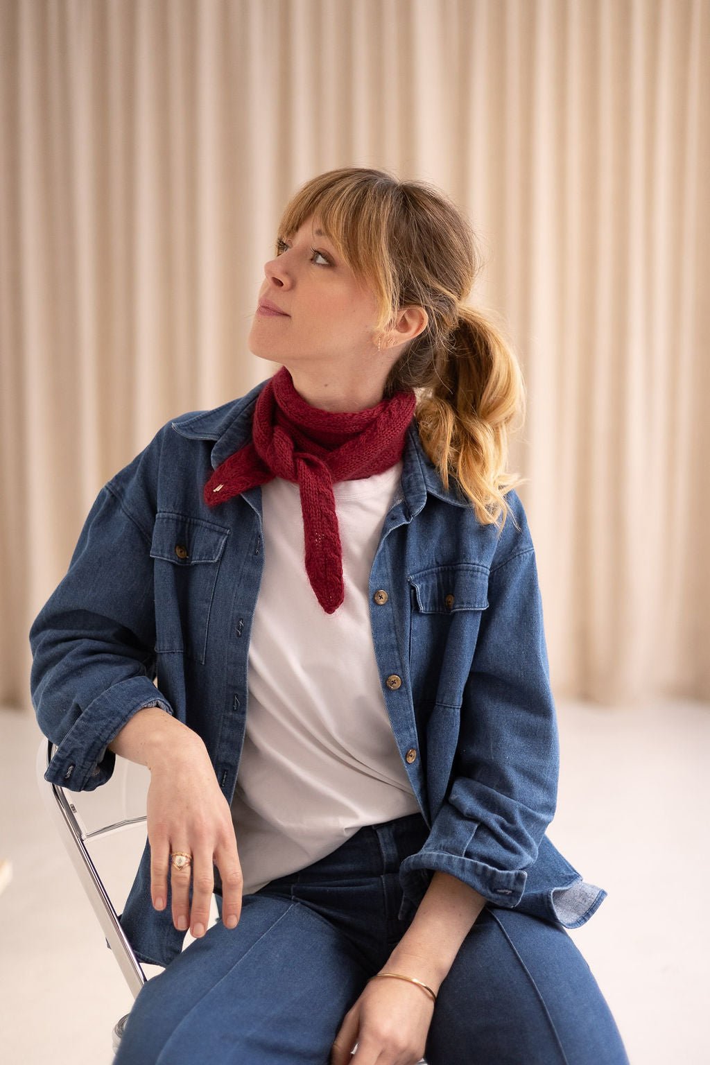 Écharpe Léonie - Patron Tricot PDF - Joli Lab