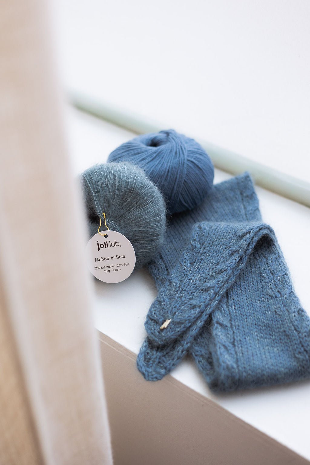 Écharpe Léonie - Patron Tricot PDF - Joli Lab