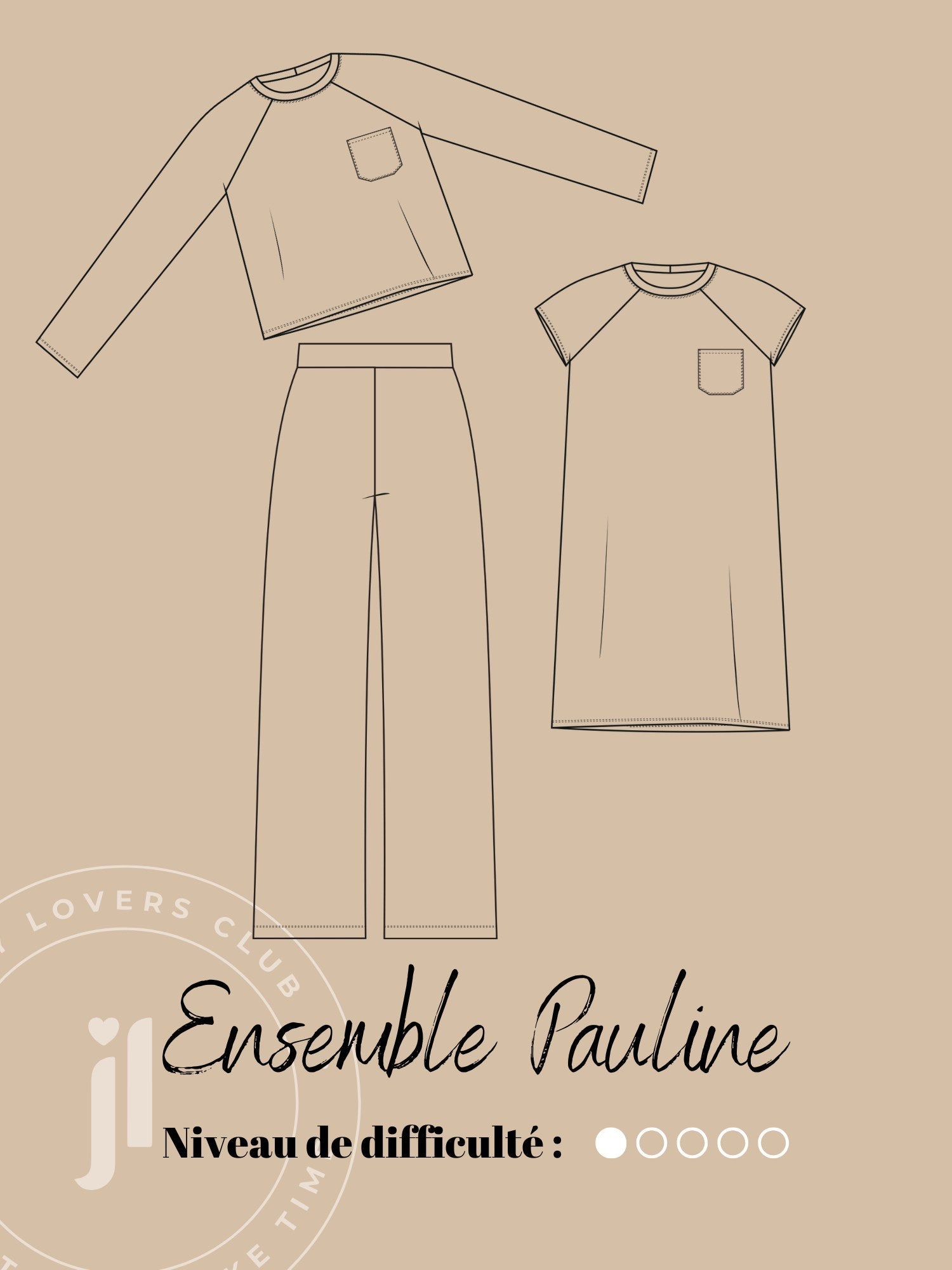 Ensemble Pauline - Patron Couture PDF - Joli Lab