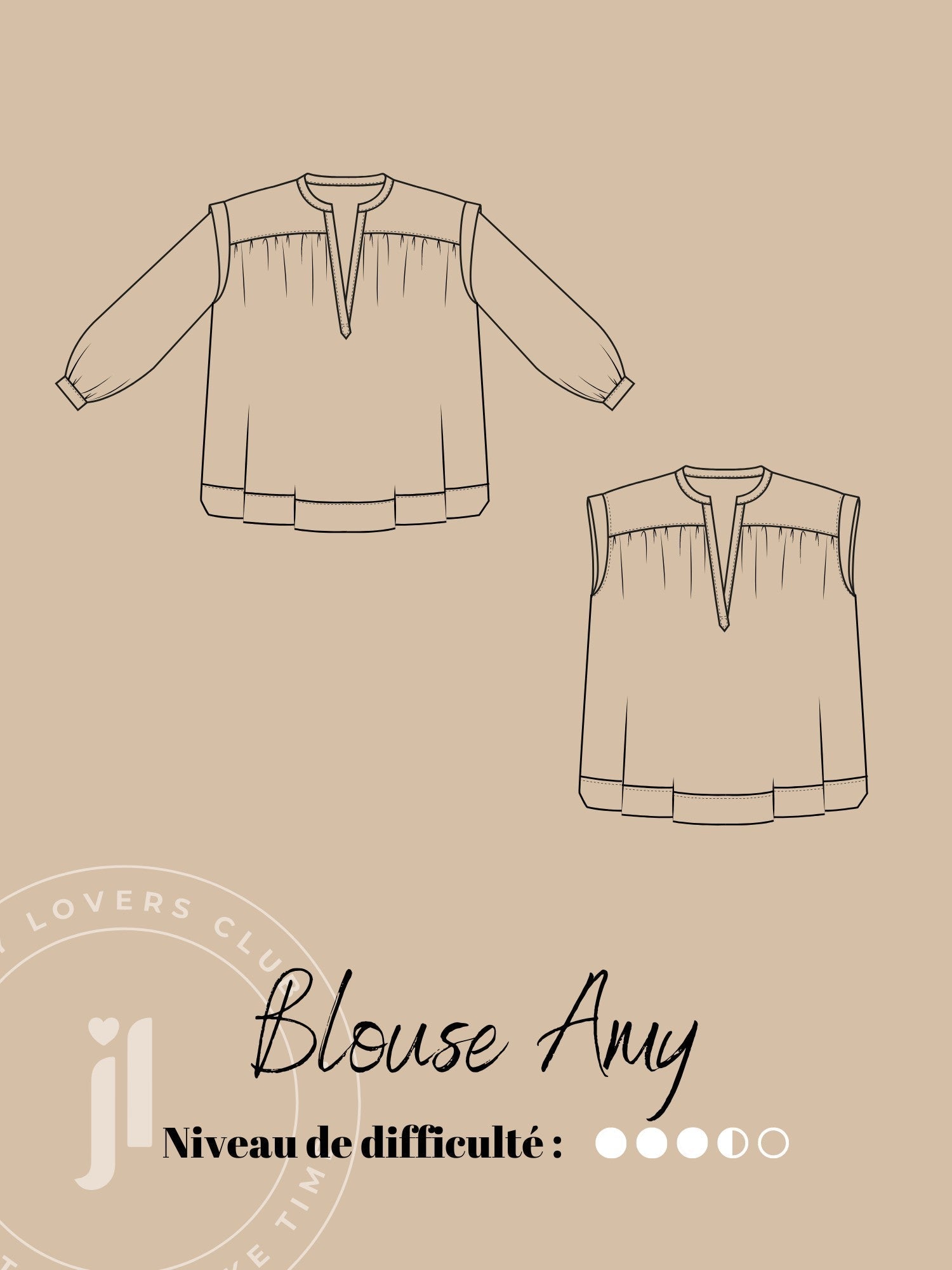 Joli Kit Couture - Blouse Amy plumetis - Joli Lab