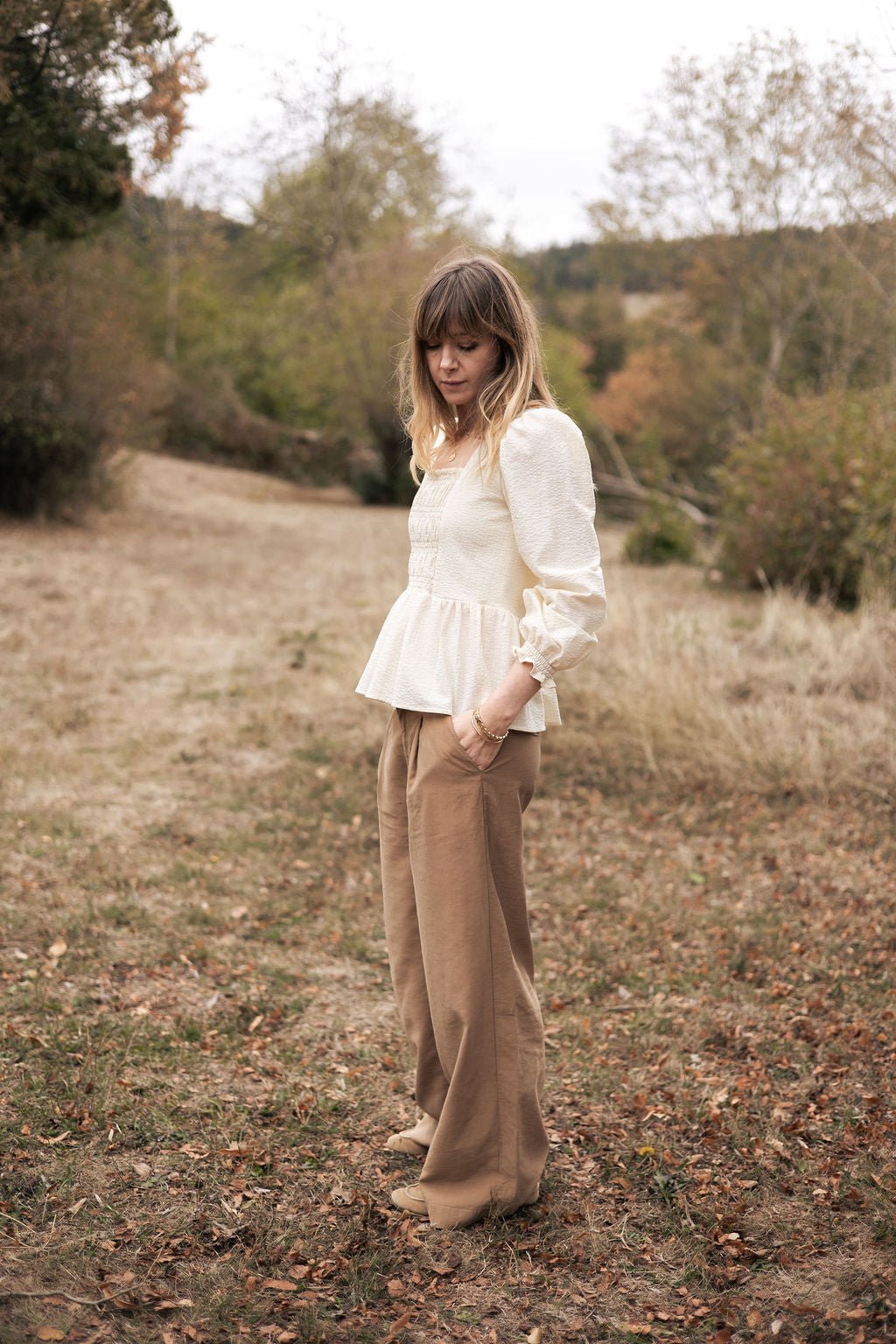 Joli Kit Couture - Blouse Charlotte seerzucker écru - Joli Lab