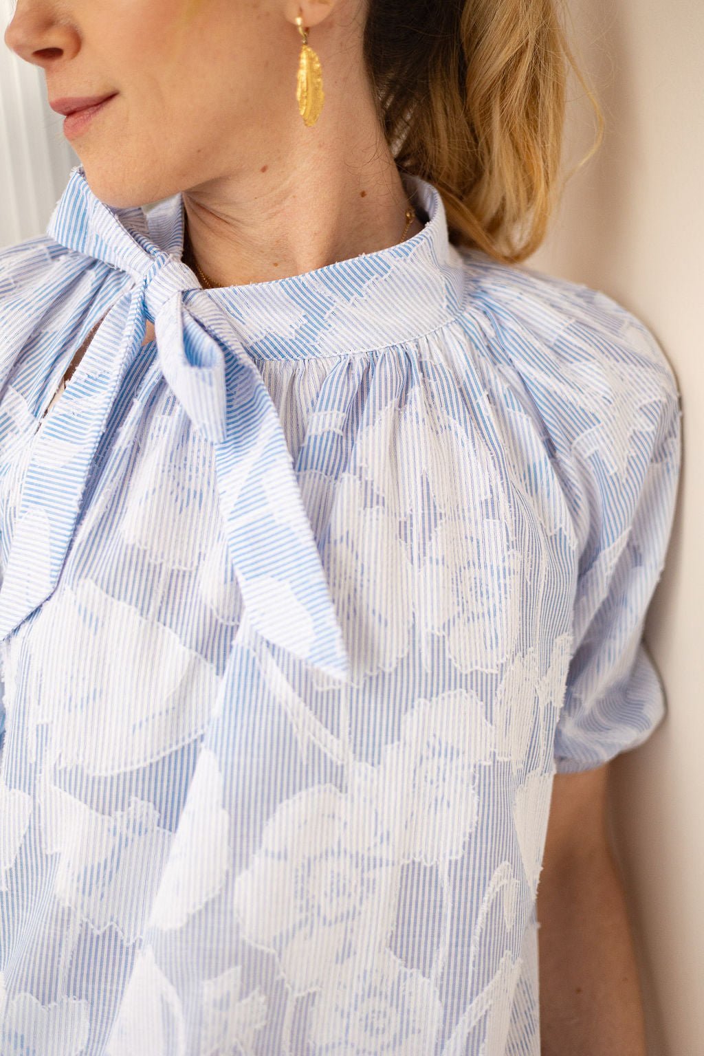 Joli Kit Couture - Blouse Cléo bleue - Joli Lab