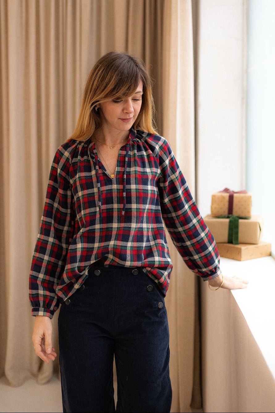 Joli Kit Couture - Blouse Esmée tartan - Joli Lab