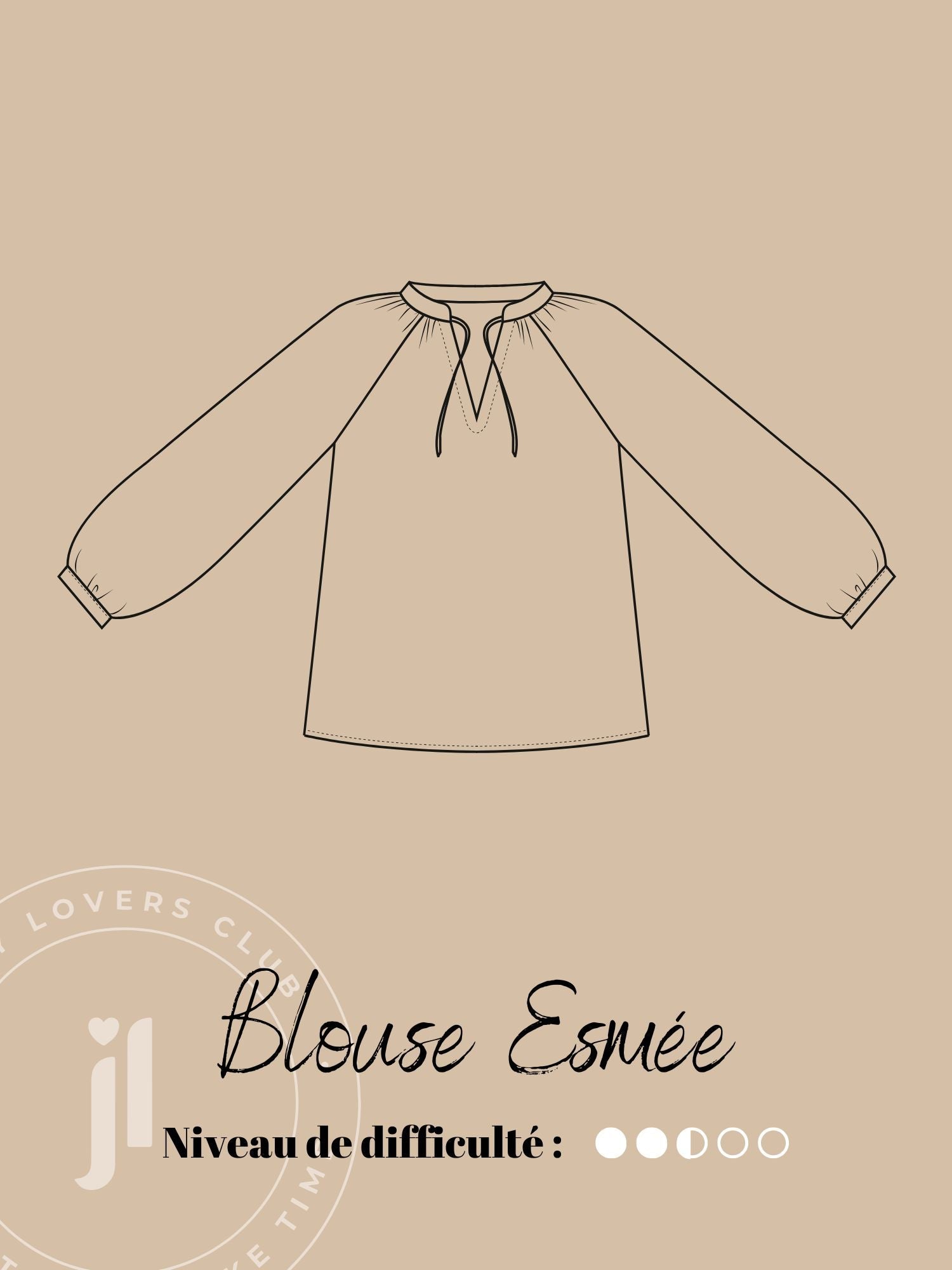 Joli Kit Couture - Blouse Esmée tartan - Joli Lab