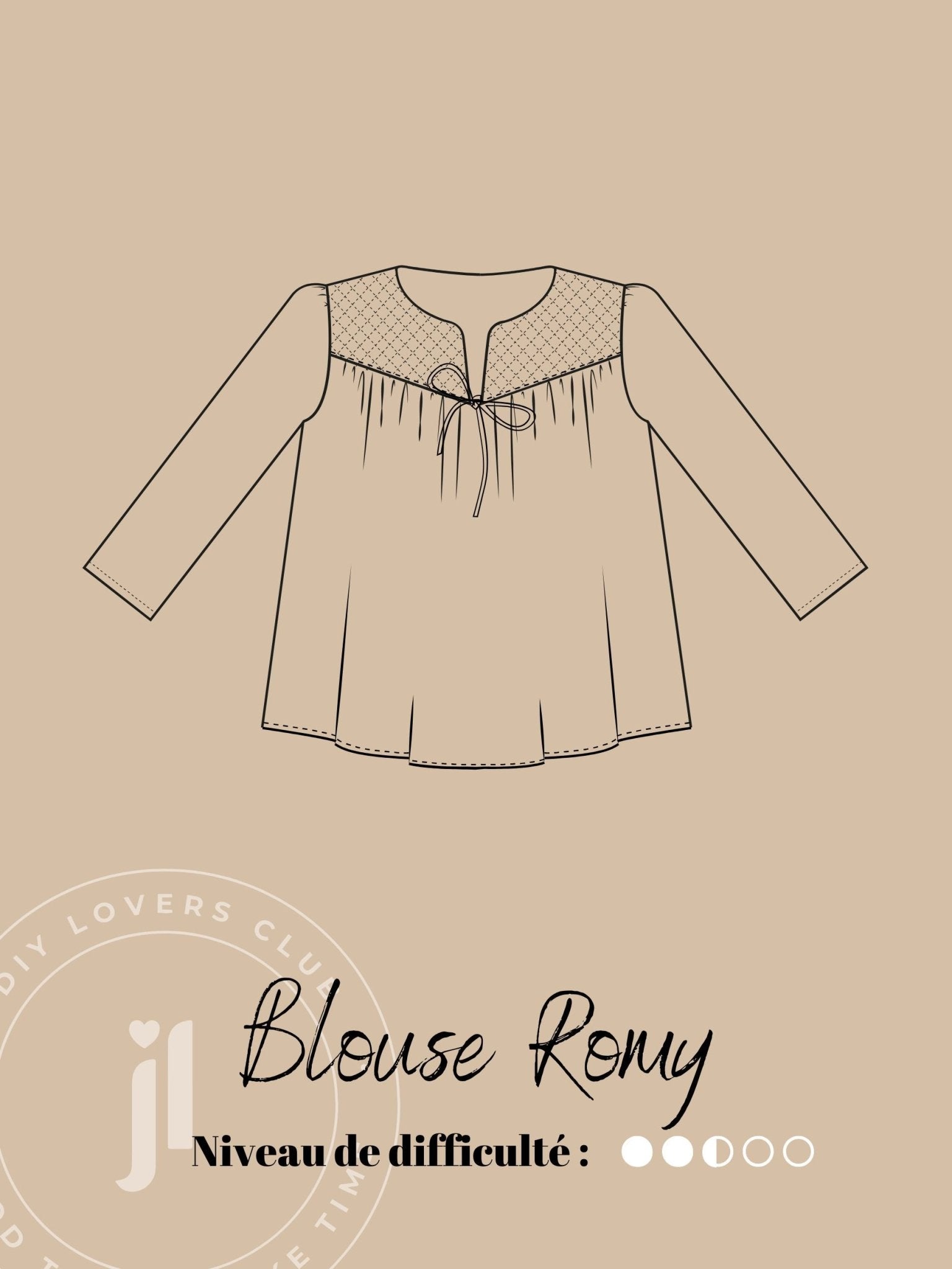Joli Kit Couture - Blouse Romy seerzucker vert et bleu - Joli Lab