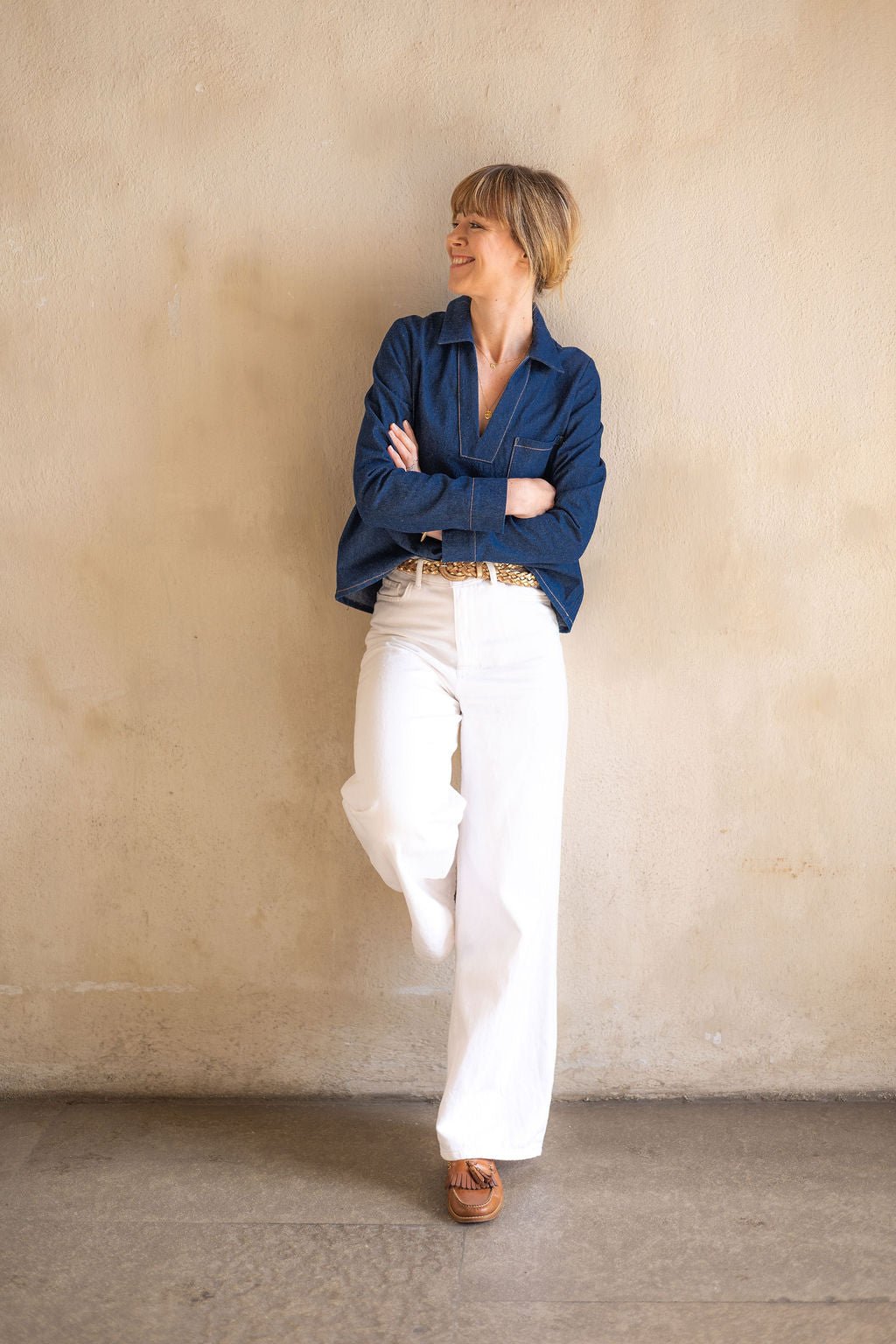 Joli Kit Couture - Blouse/Robe Ambre jean brut - Joli Lab