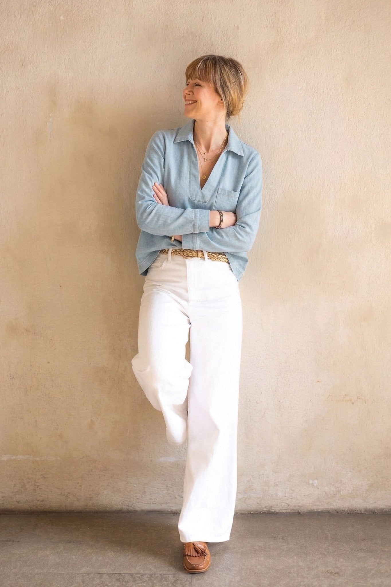 Joli Kit Couture - Blouse/Robe Ambre jean clair - Joli Lab