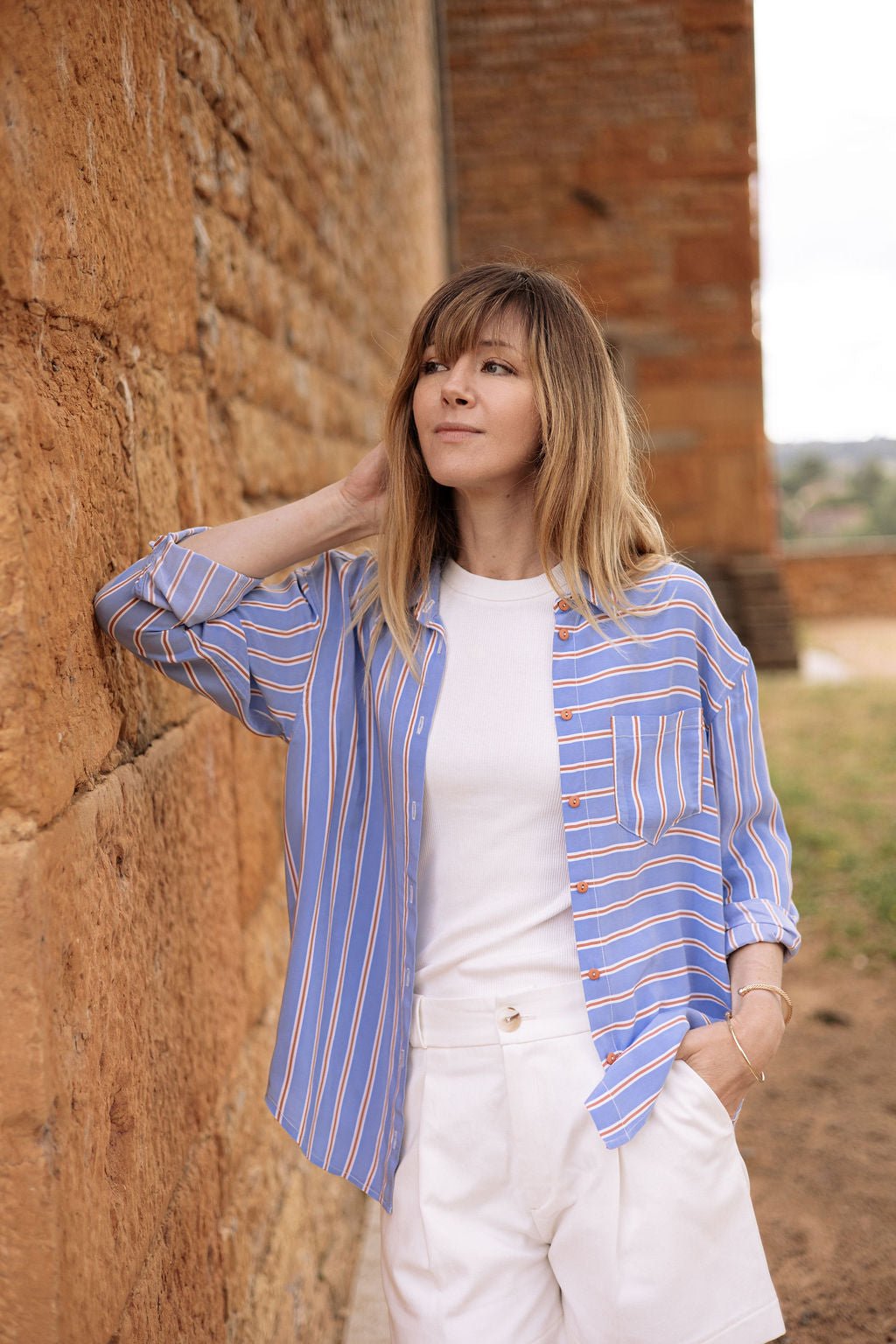 Joli Kit Couture - Chemise Camille viscose rayée - Joli Lab