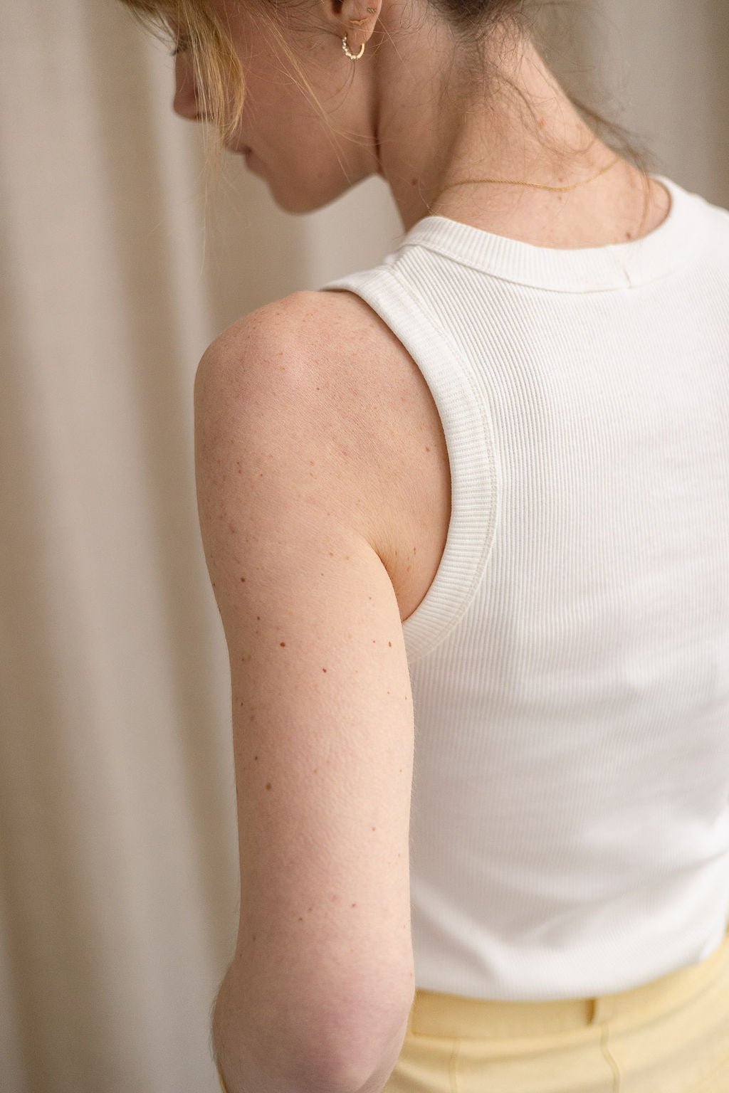 Joli Kit Couture DUO - Débardeur Lexie (caramel + blanc) - Joli Lab