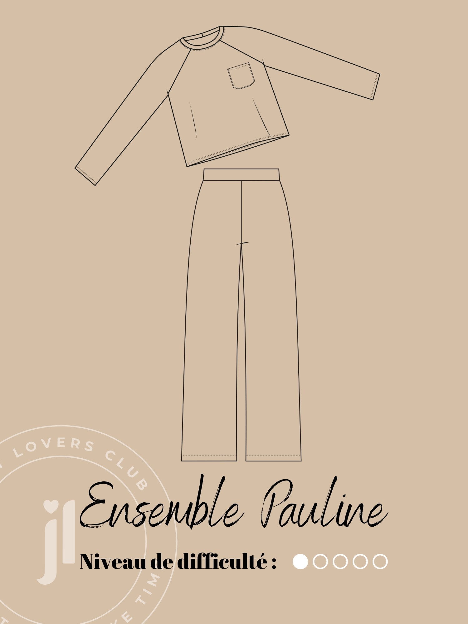 Joli Kit Couture - Ensemble Pauline marine - Joli Lab