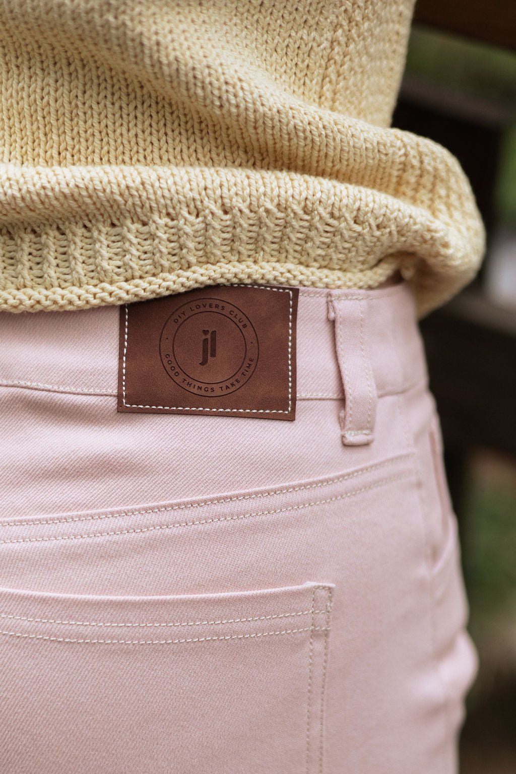 Joli Kit Couture - Jean Sacha denim rose pâle - Joli Lab