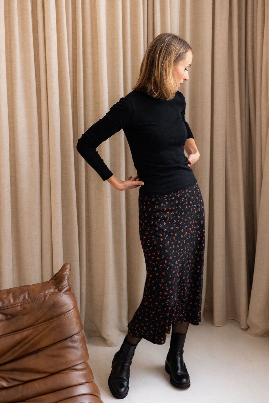 Joli Kit Couture - Jupe Pippa viscose imprimé floral - Joli Lab