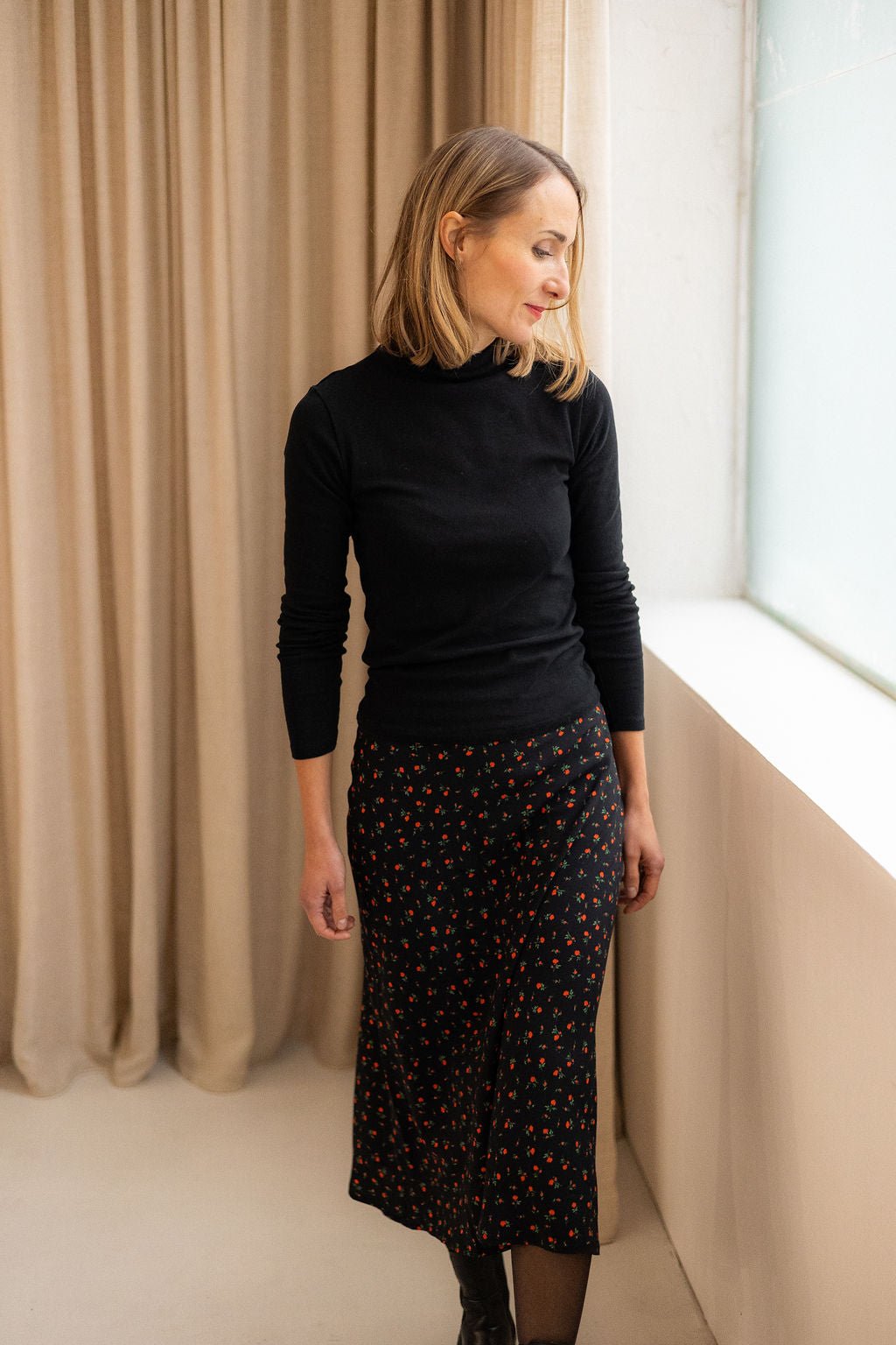 Joli Kit Couture - Jupe Pippa viscose imprimé floral - Joli Lab