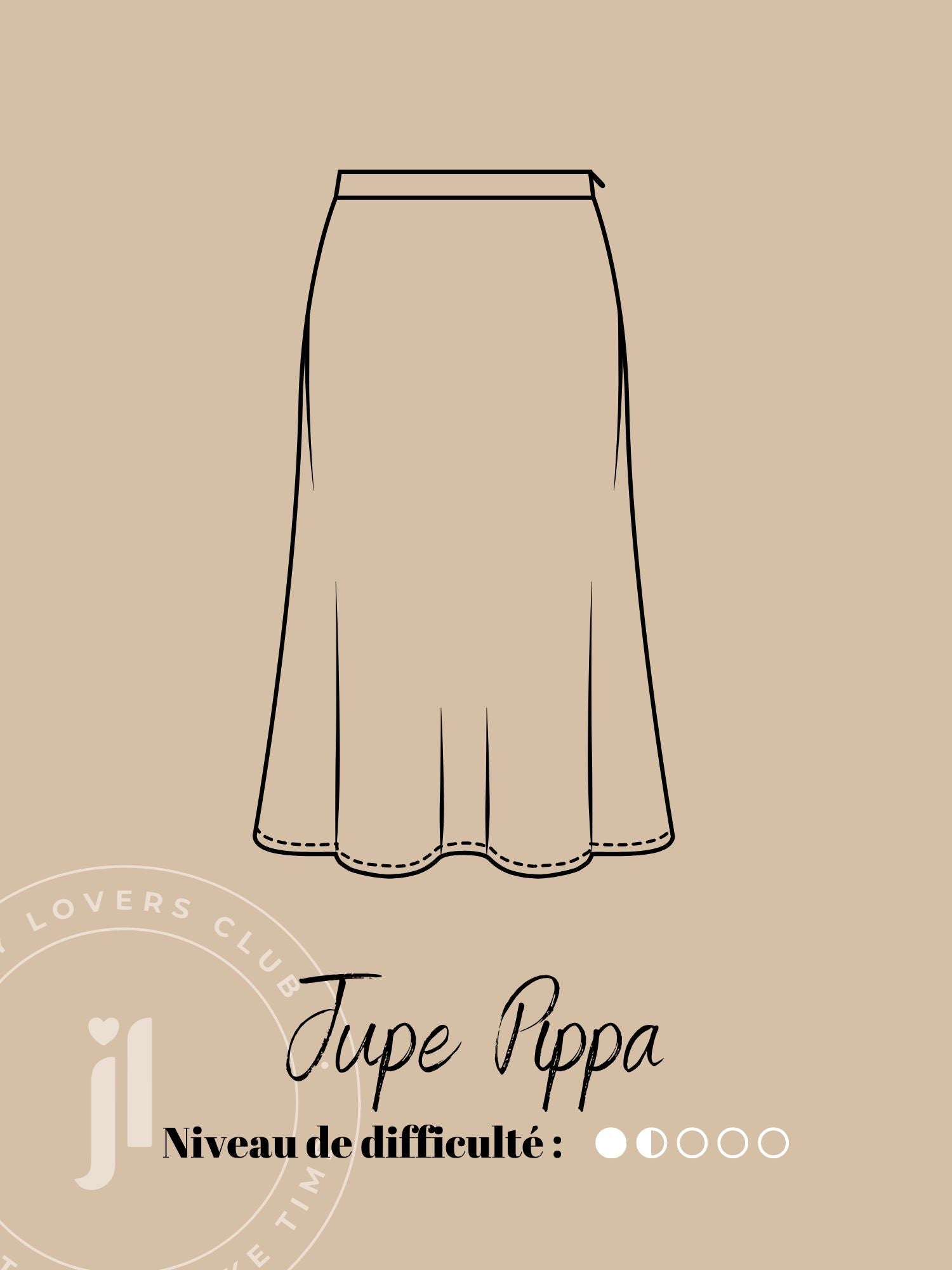 Joli Kit Couture - Jupe Pippa viscose imprimé floral - Joli Lab